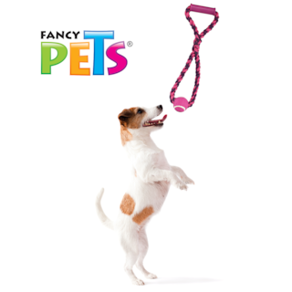 Foto 2 | Fancy Pets Juguete Agarradera Y Arocon Pelota De Tenis Para Perro Mide 50 Centímetros