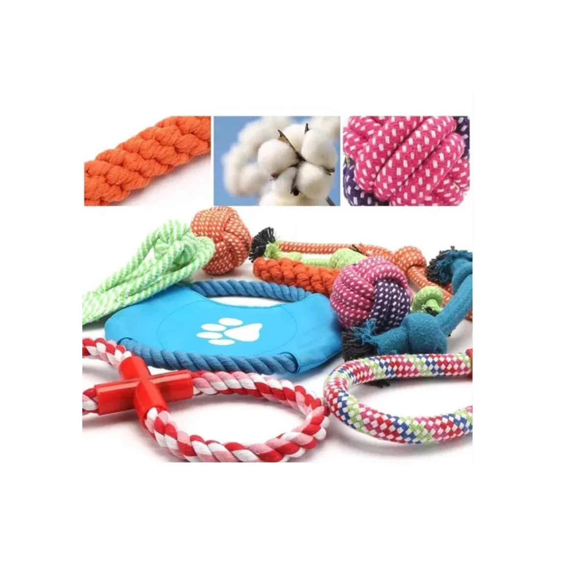 Foto 5 pulgar | Kit de 18 Piezas Juguete de Cuerda para Perro Eo Safe Imports Esi-8847 Multicolor