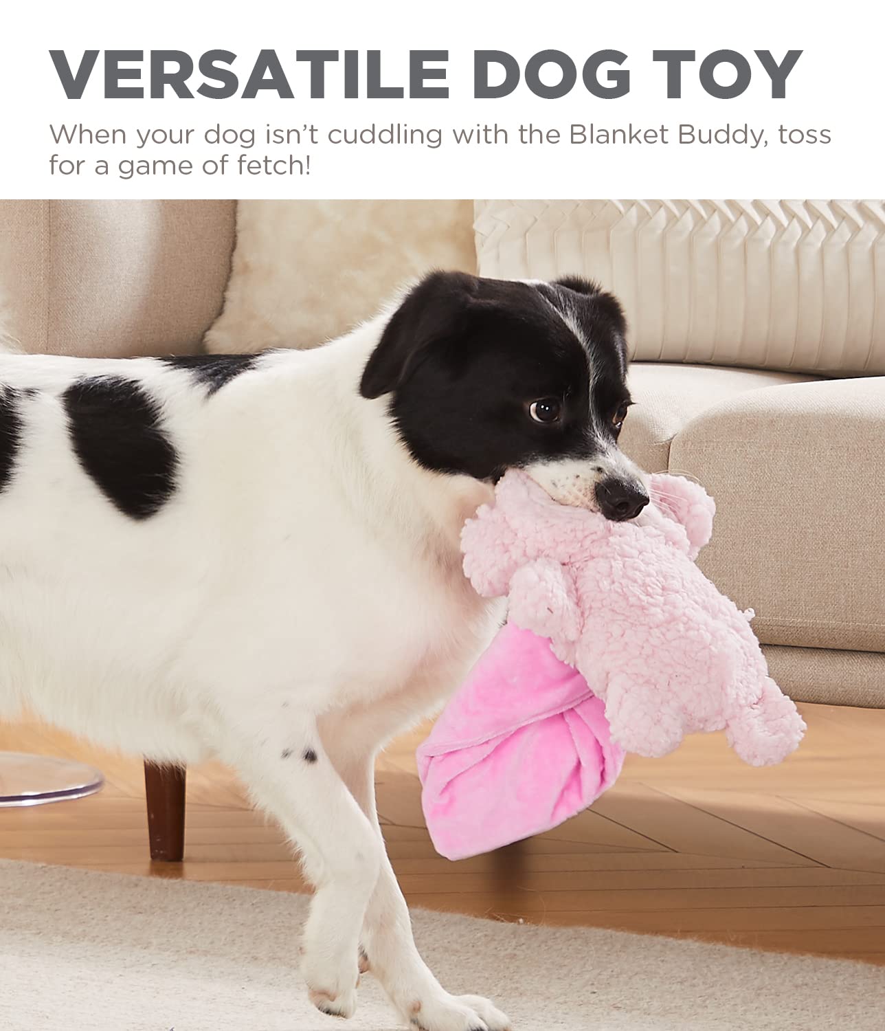 Foto 6 pulgar | Juguete Para Perros Pequeños Blanket Buddies Outward Hound Pink Lamb - Venta Internacional.