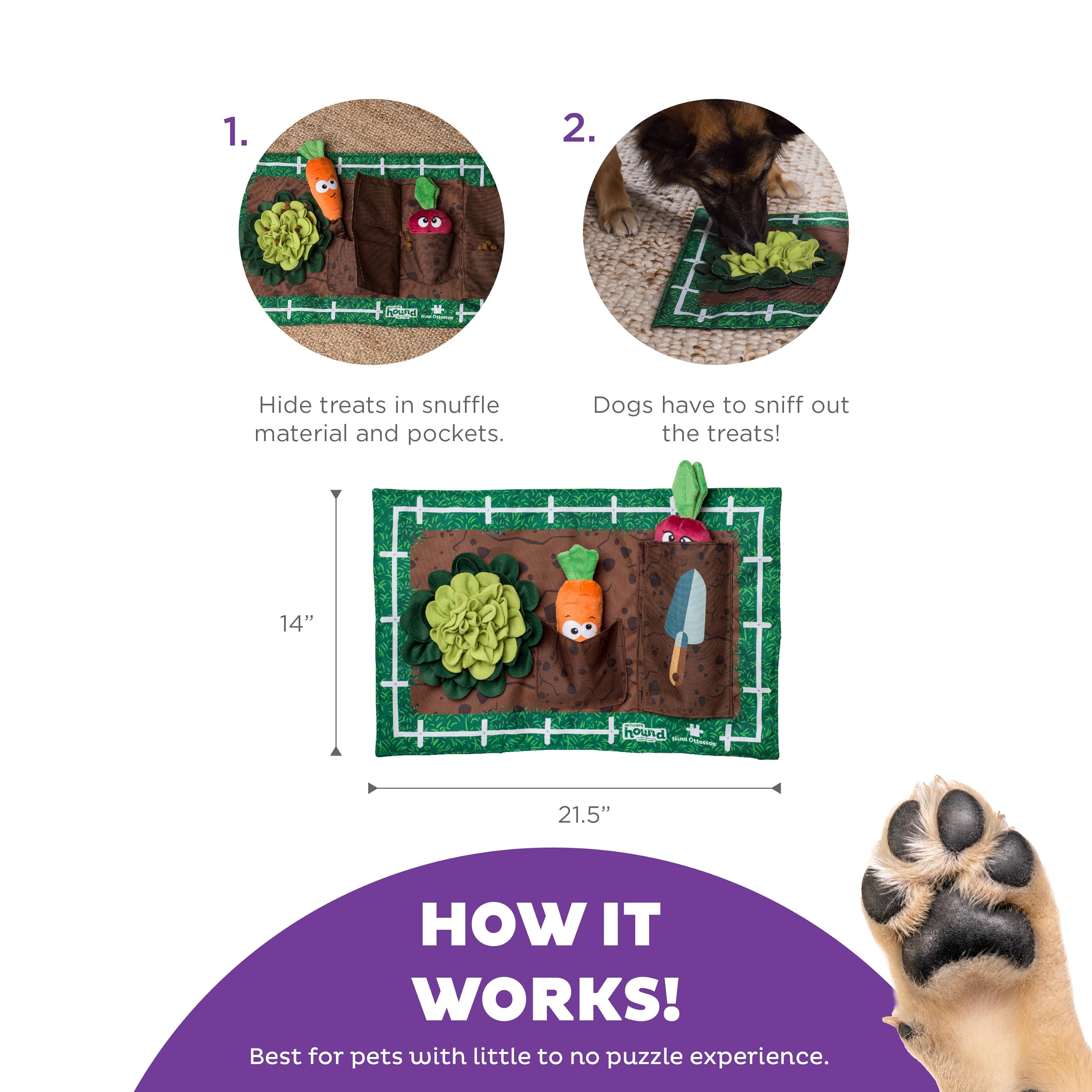 Foto 4 pulgar | Juguete Para Perros Outward Hound Nina Ottosson Activity Matz Garden Game - Venta Internacional.