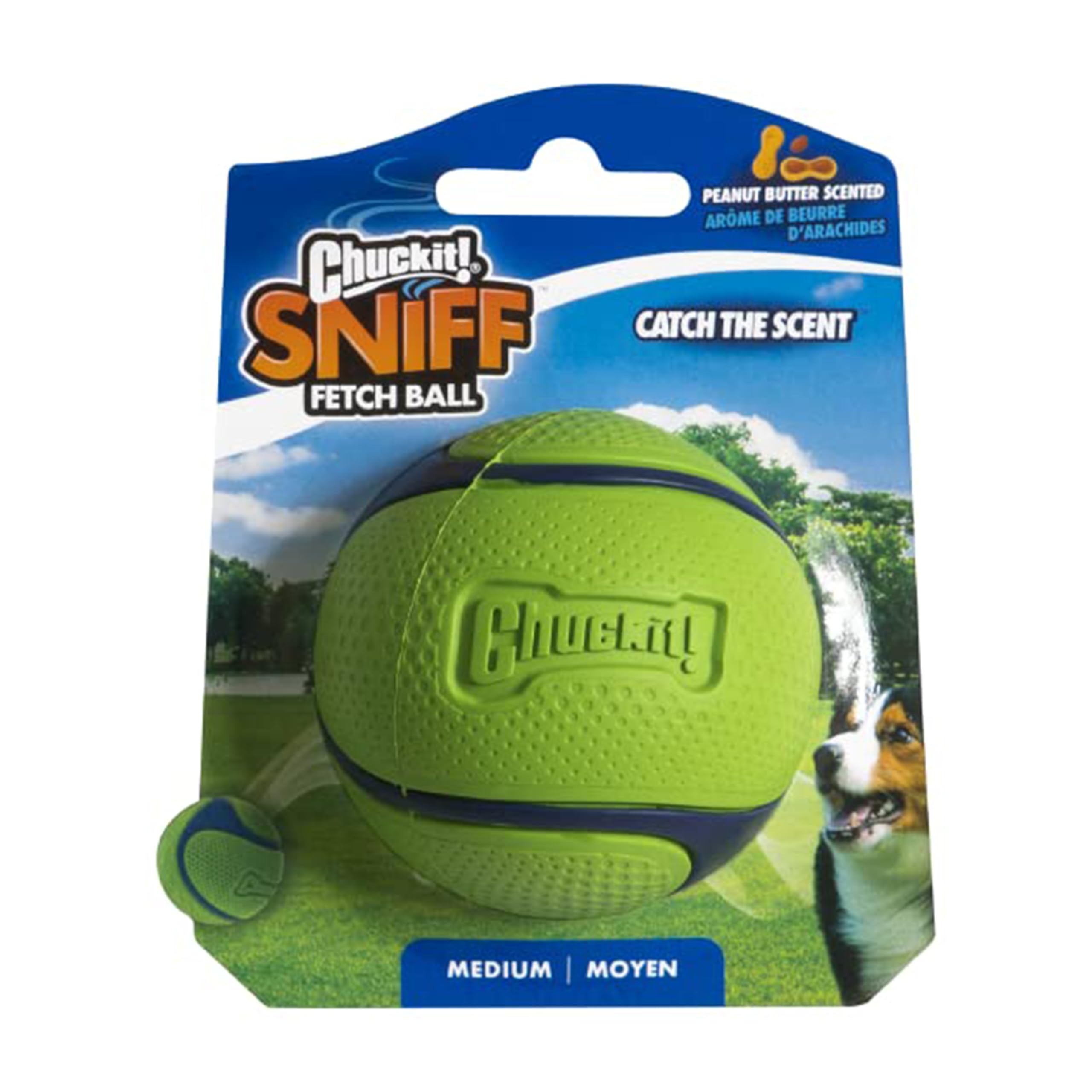 Juguete Para Perros Chuckit! Pelota De Goma Sniff, Duradera Y Con Alto Rebote - Venta Internacional.