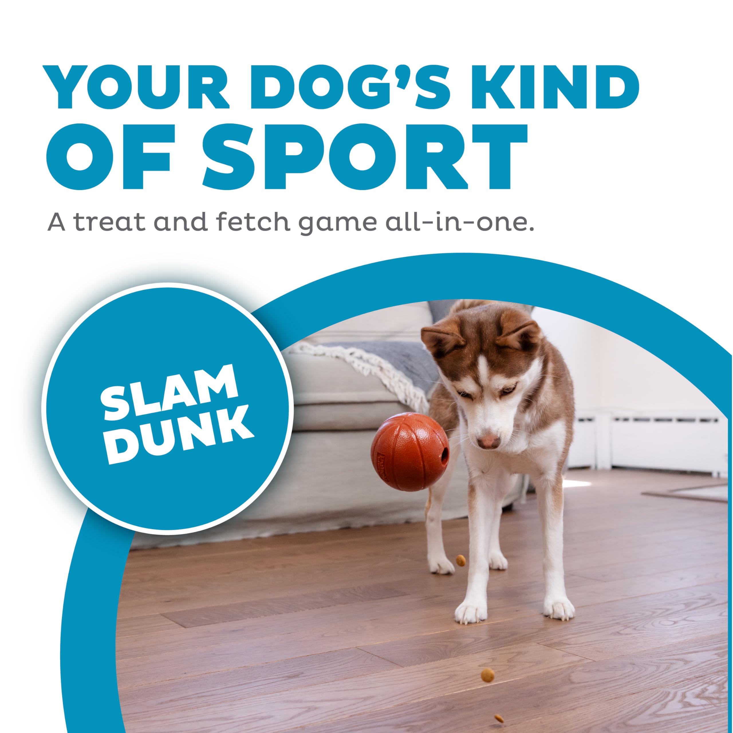 Foto 4 pulgar | Dog Toy Outward Hound Sport Ballz, Dispensador De Golosinas De Baloncesto - Venta Internacional.