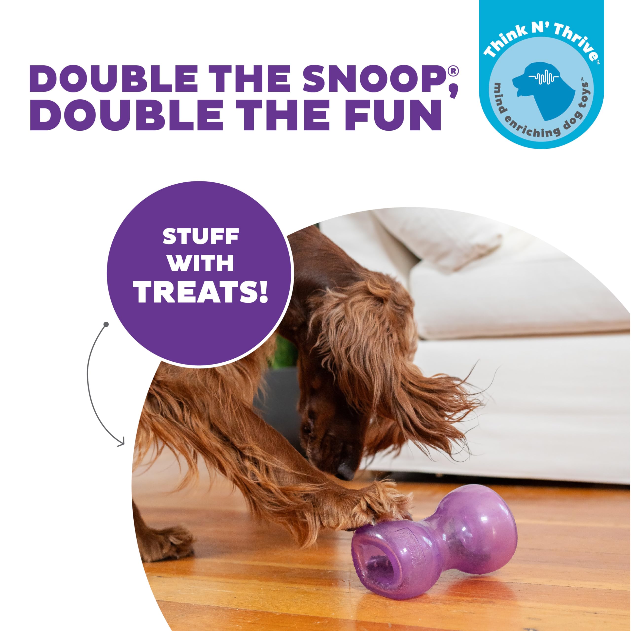 Foto 3 pulgar | Juguete Para Perros Outward Hound Double Snoop Interactive Treats - Venta Internacional.