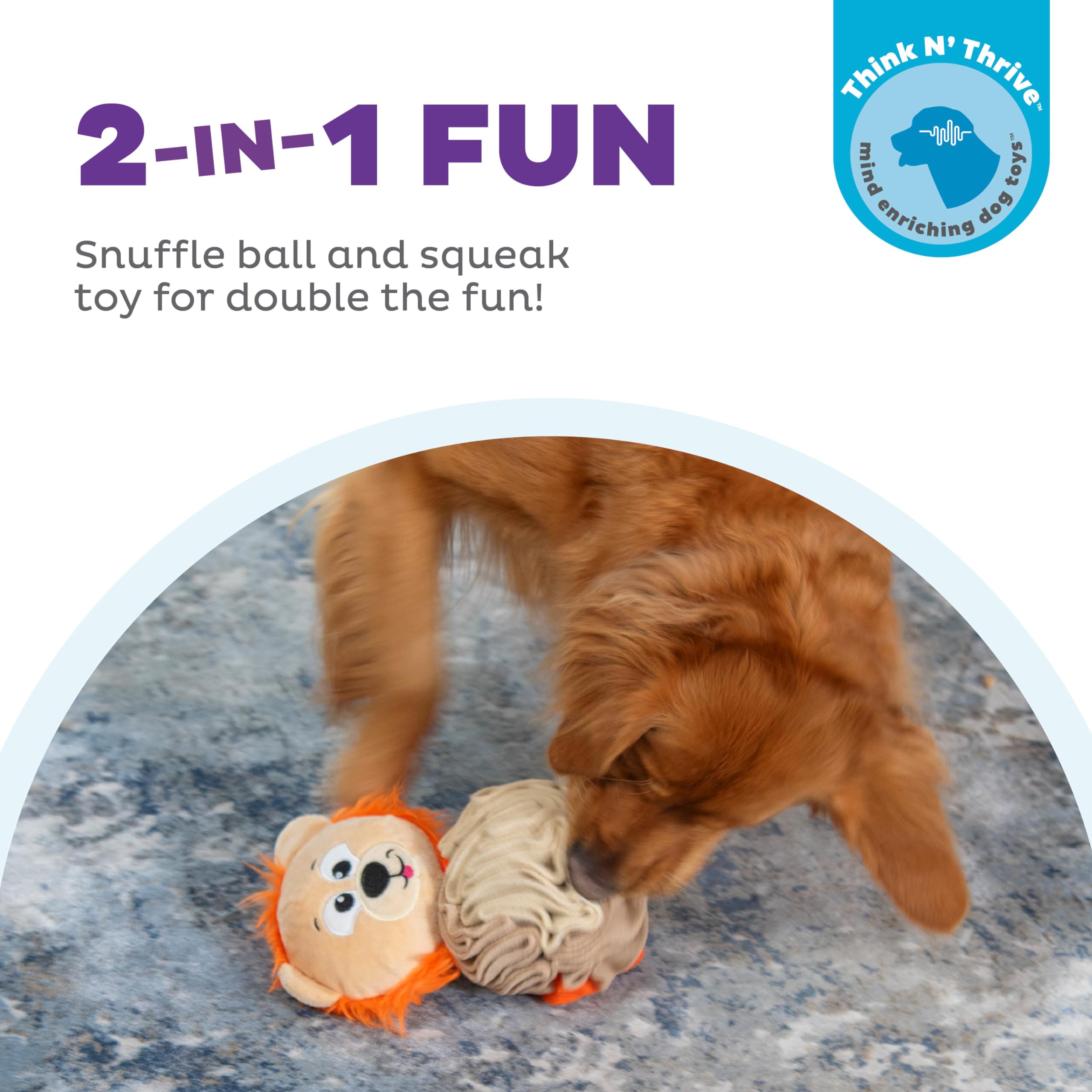 Foto 3 pulgar | Puzzle Interactivo Para Perros De Peluche Y Bola De Taburete Outward Hound - Venta Internacional.