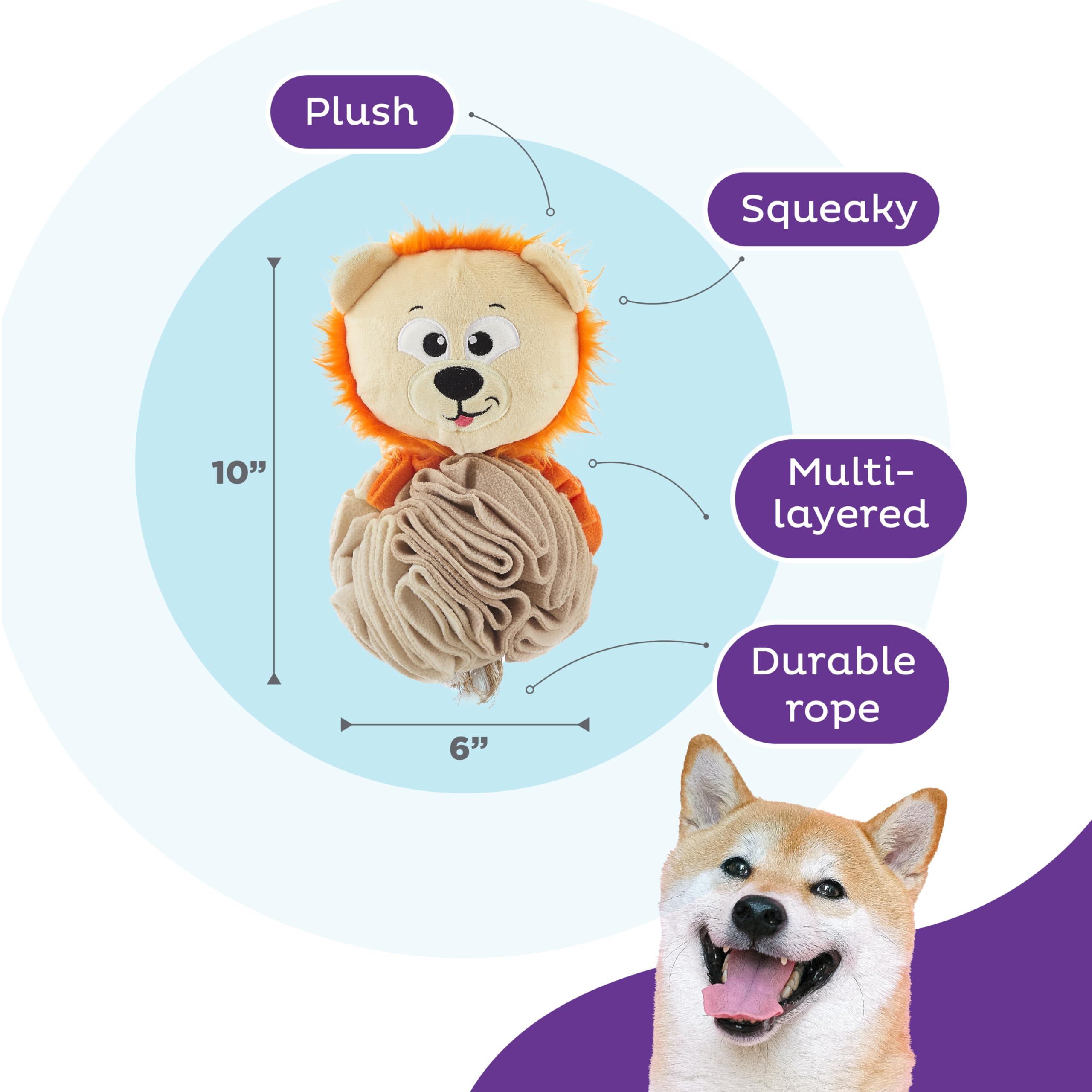 Foto 4 pulgar | Puzzle Interactivo Para Perros De Peluche Y Bola De Taburete Outward Hound - Venta Internacional.