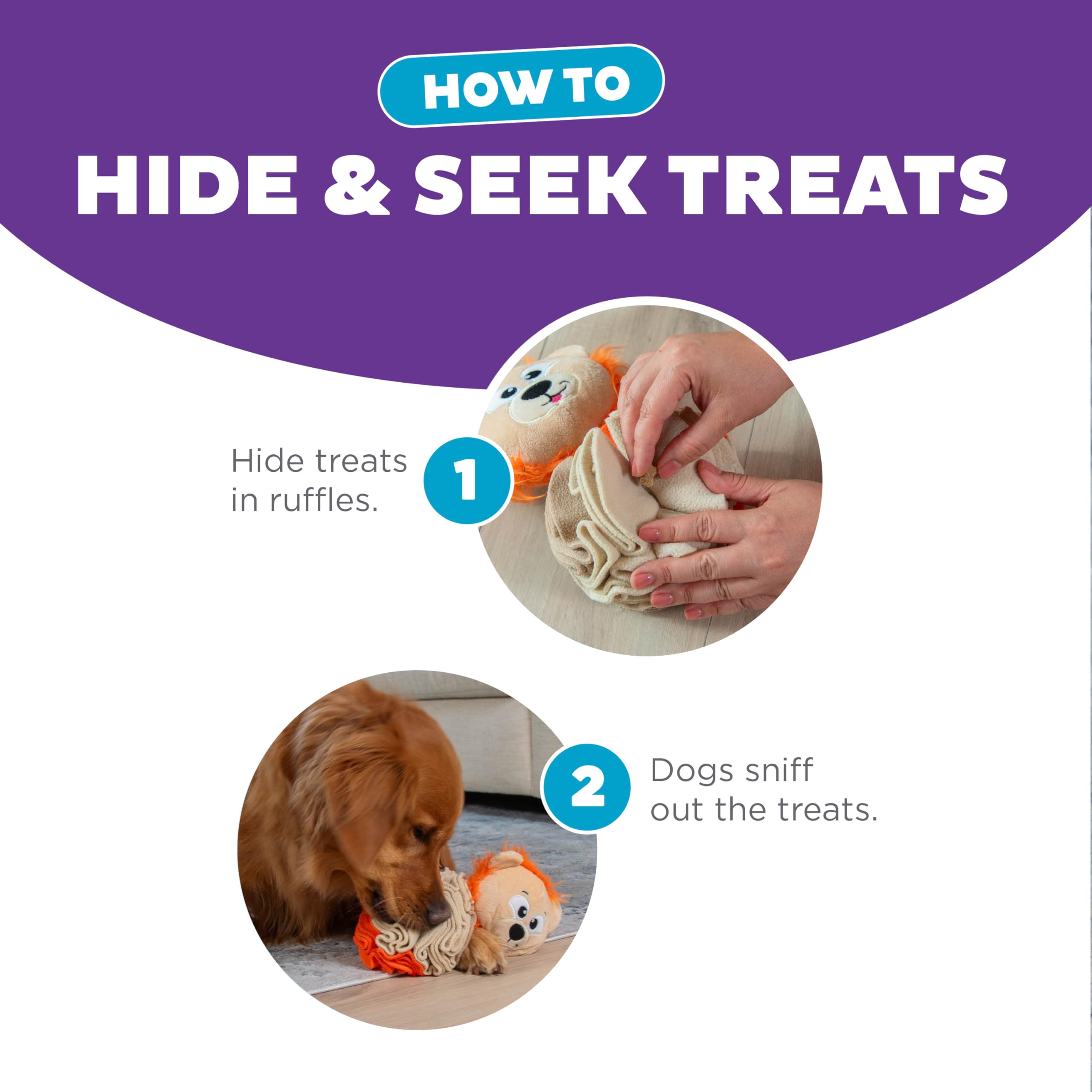 Foto 5 pulgar | Puzzle Interactivo Para Perros De Peluche Y Bola De Taburete Outward Hound - Venta Internacional.