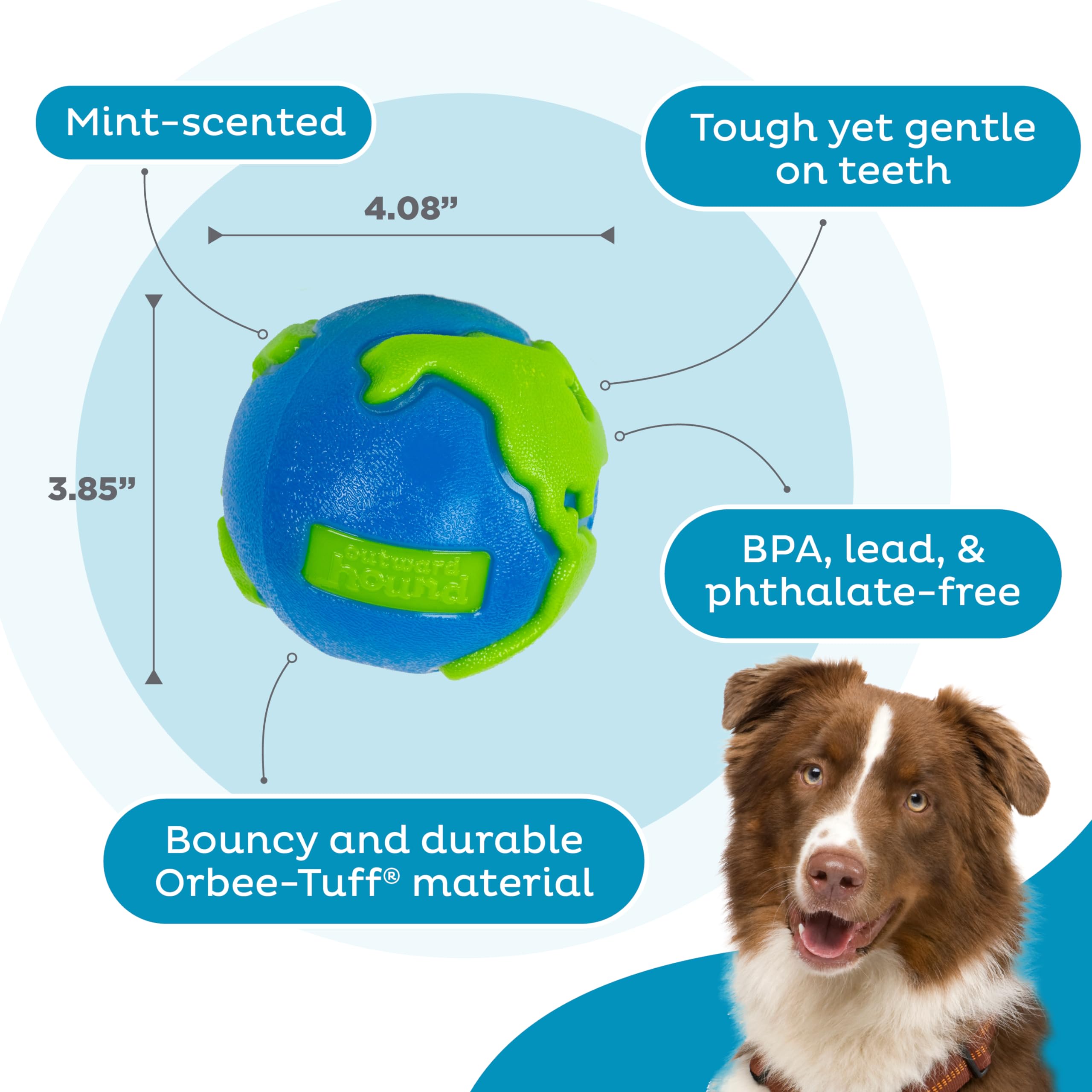 Foto 4 | Juguete Dispensador De Golosinas Planet Dog Orbee-tuff Planet Ball - Venta Internacional.