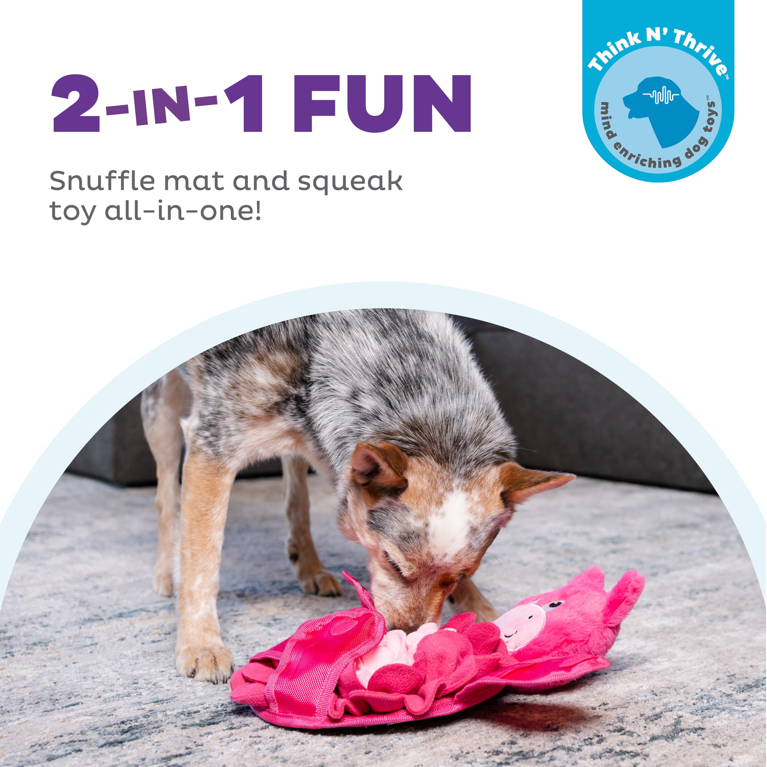 Foto 2 | Tapete Interactivo Con Forma De Rompecabezas Para Perros De Peluche Outward Hound Nina Ottosson - Venta Internacional.