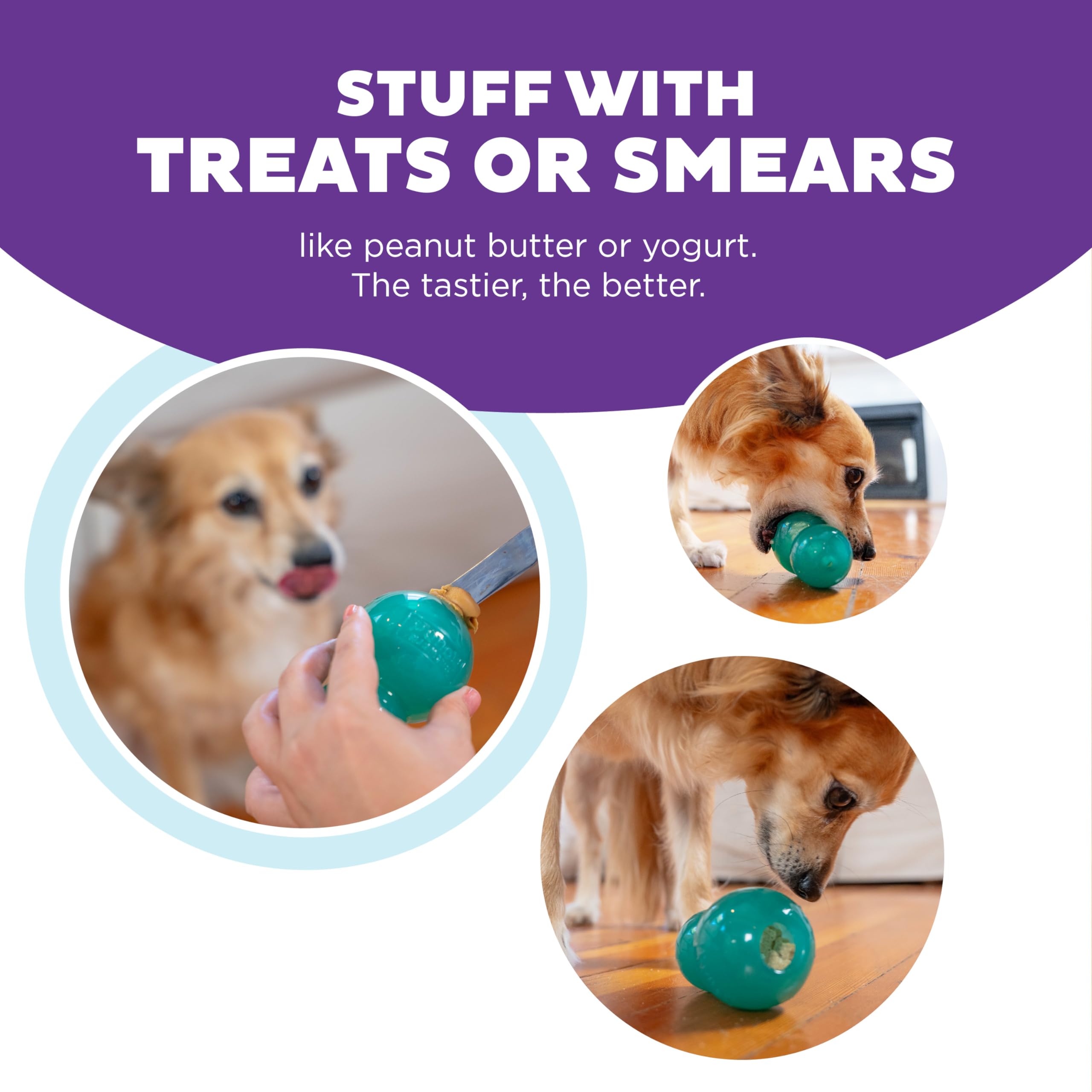Foto 5 pulgar | Juguete Masticable Para Perros Outward Hound Double-tuff Treat Stuffer, Azul - Venta Internacional.