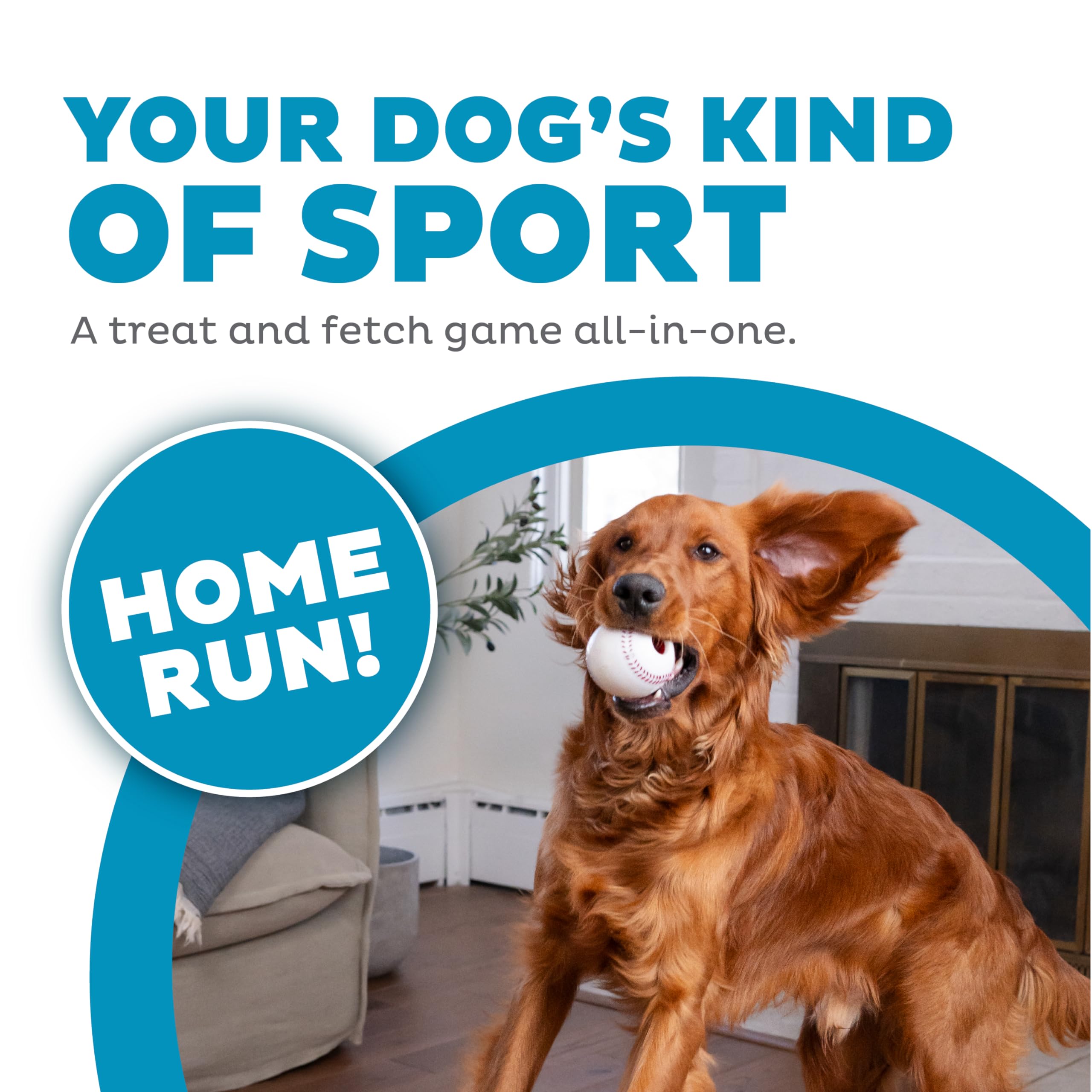 Foto 4 pulgar | Dog Toy Outward Hound Sport Ballz, Dispensador De Golosinas De Béisbol - Venta Internacional.