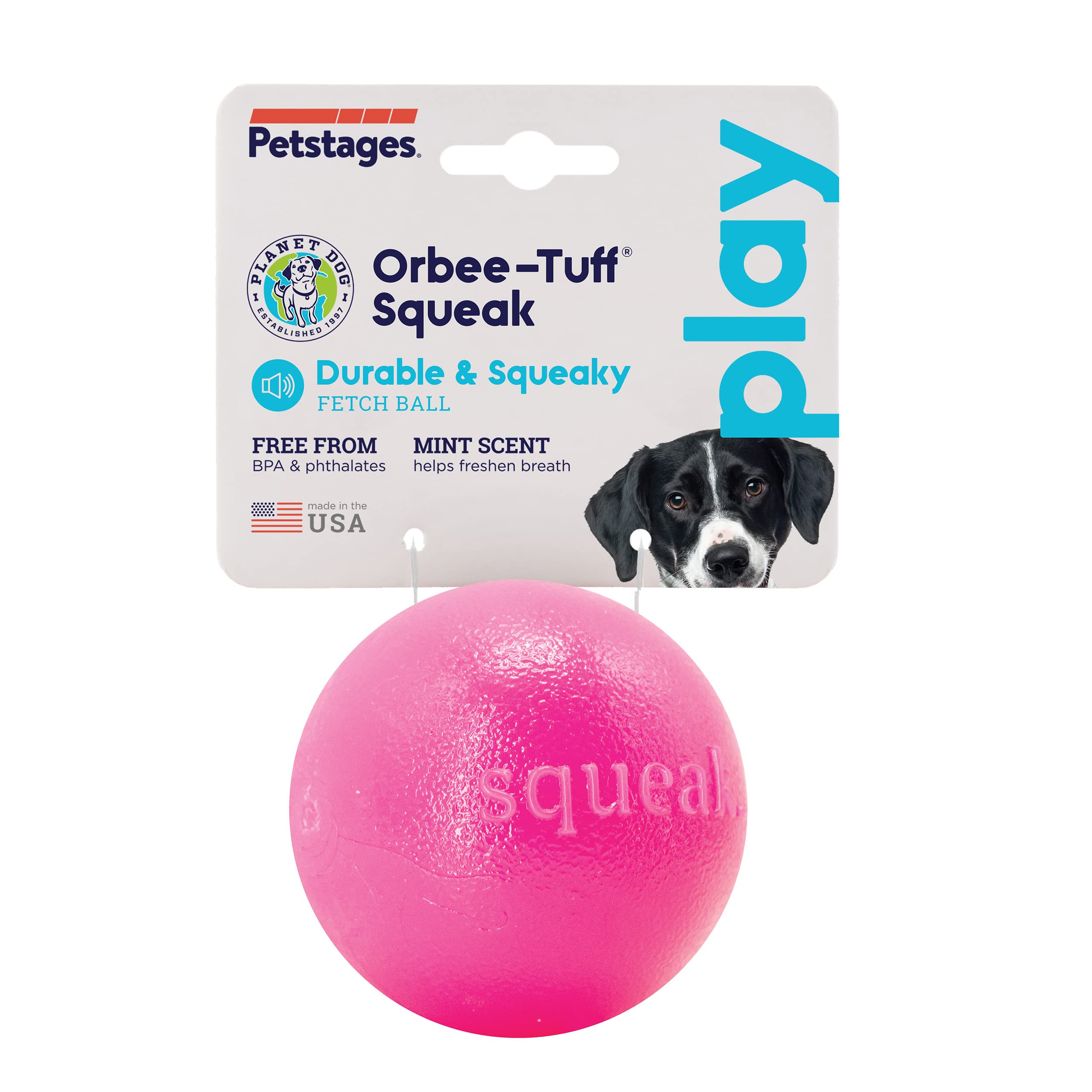 Foto 8 pulgar | Bola Chirriante Dog Fetch Toy Outward Hound Orbee-tuff, Rosa - Venta Internacional.