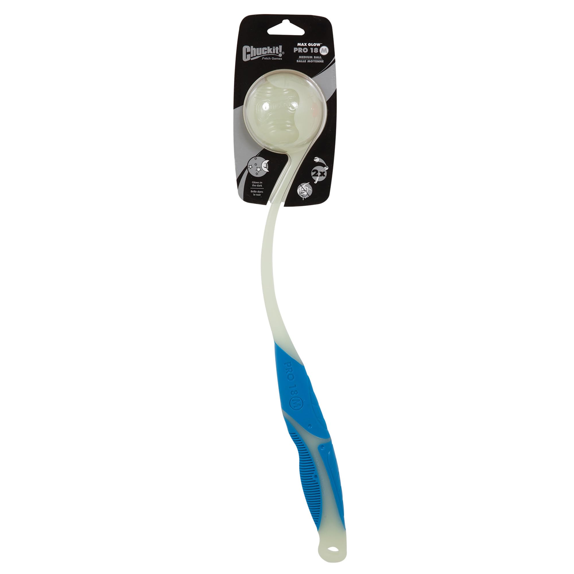 Foto 2 pulgar | Lanzador De Pelotas Para Perros Chuckit! Pro 18 M Max Glow Con Bola Mediana - Venta Internacional.