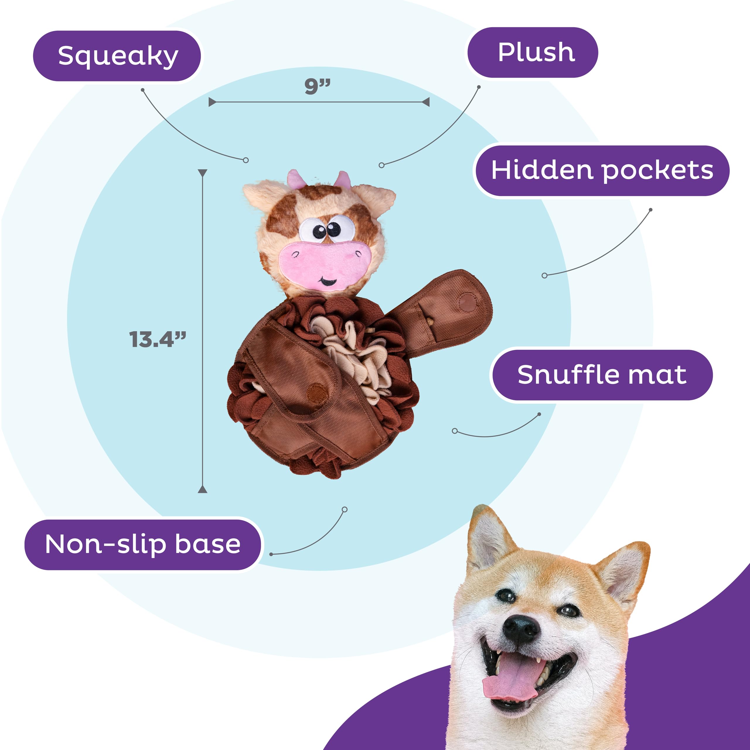 Foto 4 pulgar | Colchoneta Interactiva Para Perros De Peluche Y Rompecabezas Outward Hound - Venta Internacional.