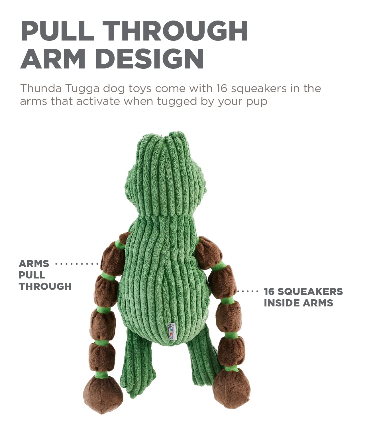 Foto 5 pulgar | Juguete De Peluche Outward Hound Thunda Tugga Gator Plush Squeaky - Venta Internacional.