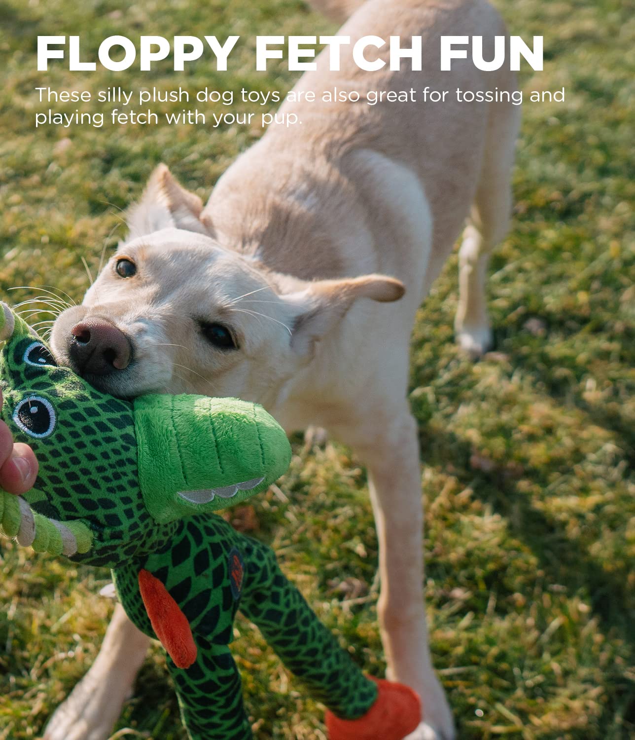 Foto 6 pulgar | Juguete De Peluche Outward Hound Thunda Tugga Gator Plush Squeaky - Venta Internacional.