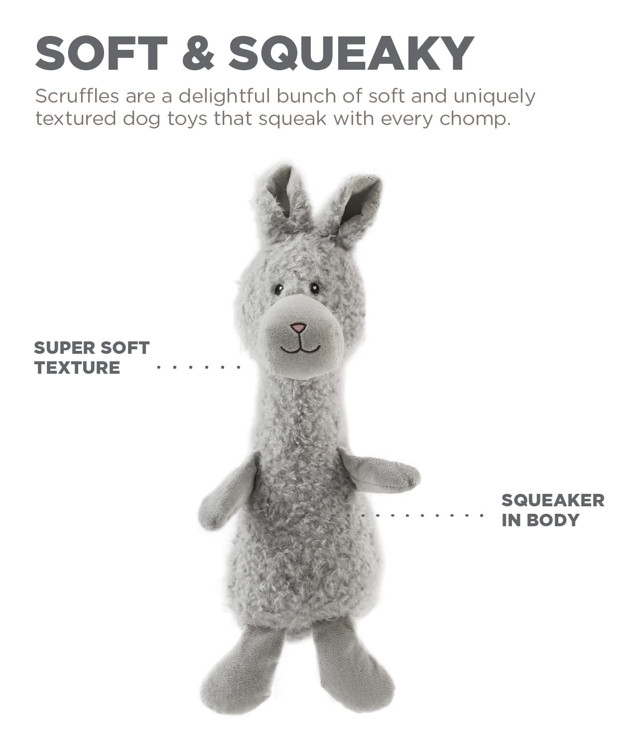 Foto 4 pulgar | Juguete De Peluche Outward Hound Charming Pet Scruffles Bunny - Venta Internacional.