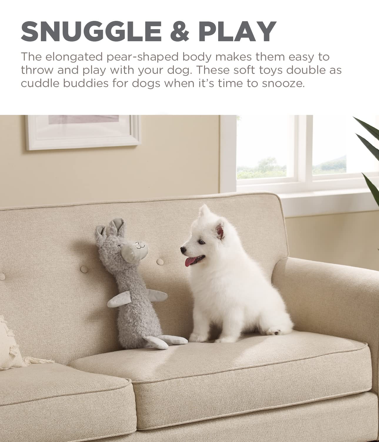 Foto 5 pulgar | Juguete De Peluche Outward Hound Charming Pet Scruffles Bunny - Venta Internacional.