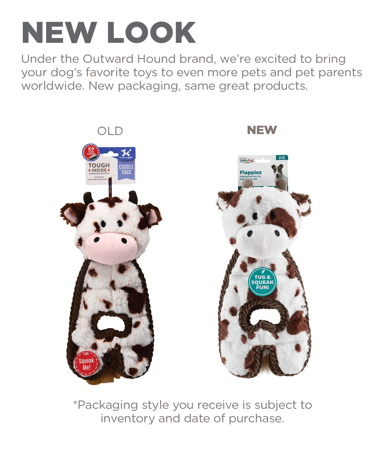 Foto 2 | Juguete De Peluche Chirriante Para Perros Outward Hound, Abrazando A Una Vaca - Venta Internacional.