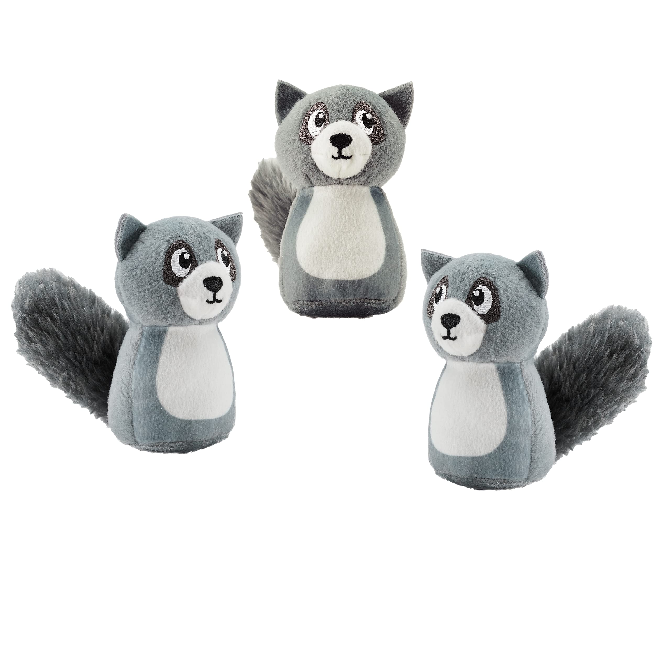 Foto 2 pulgar | Juguetes De Repuesto Para Perros Outward Hound Squeakin' Racoon, Paquete De 3 - Venta Internacional.