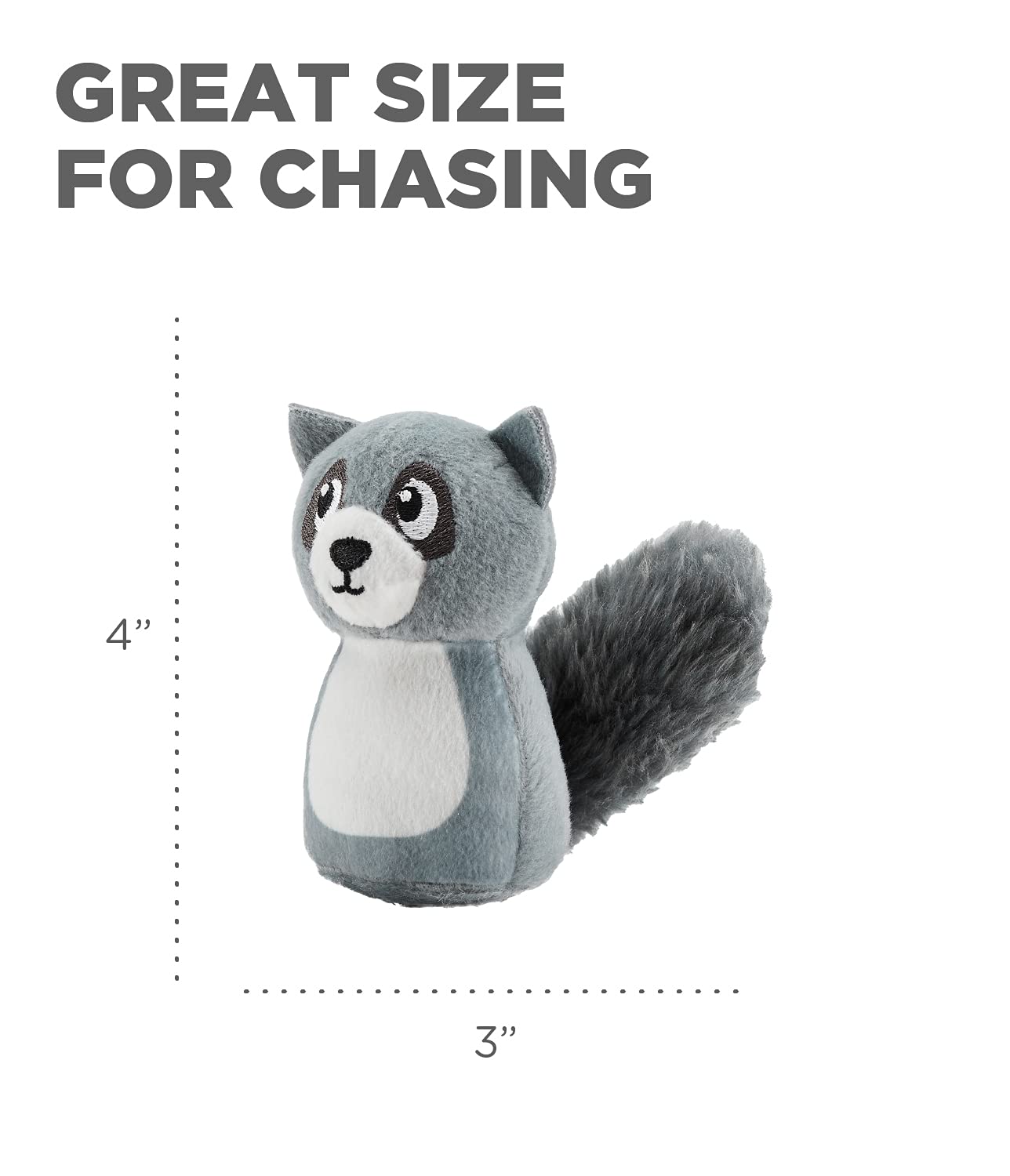 Foto 5 pulgar | Juguetes De Repuesto Para Perros Outward Hound Squeakin' Racoon, Paquete De 3 - Venta Internacional.