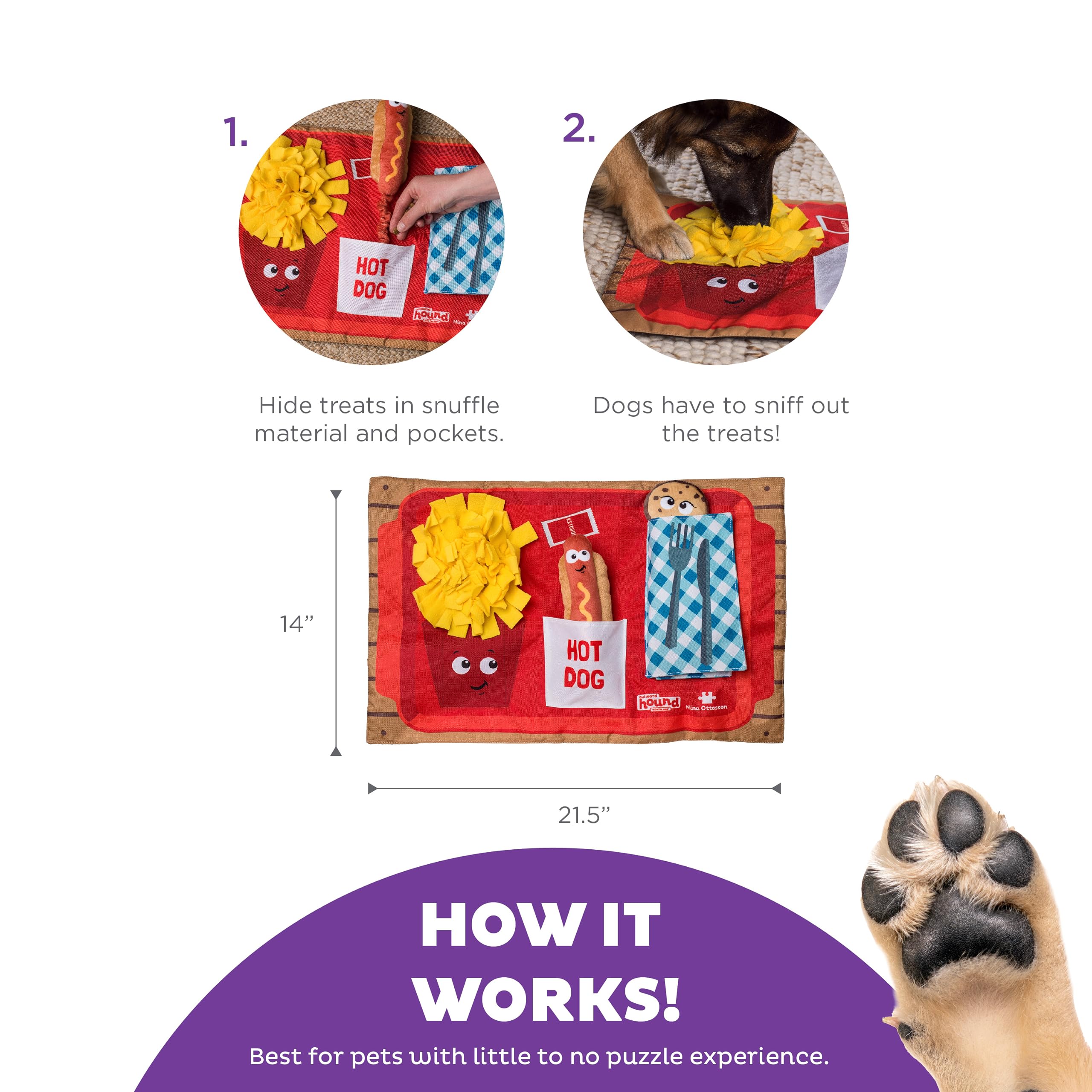 Foto 4 pulgar | Colchoneta Para Perros Outward Hound Nina Ottosson Activity Matz - Venta Internacional.