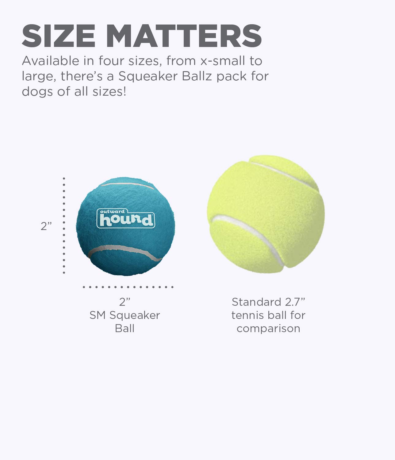 Foto 4 pulgar | Juguete Para Perros Outward Hound Squeaker Ballz Fetch Small, Paquete De 8 - Venta Internacional.