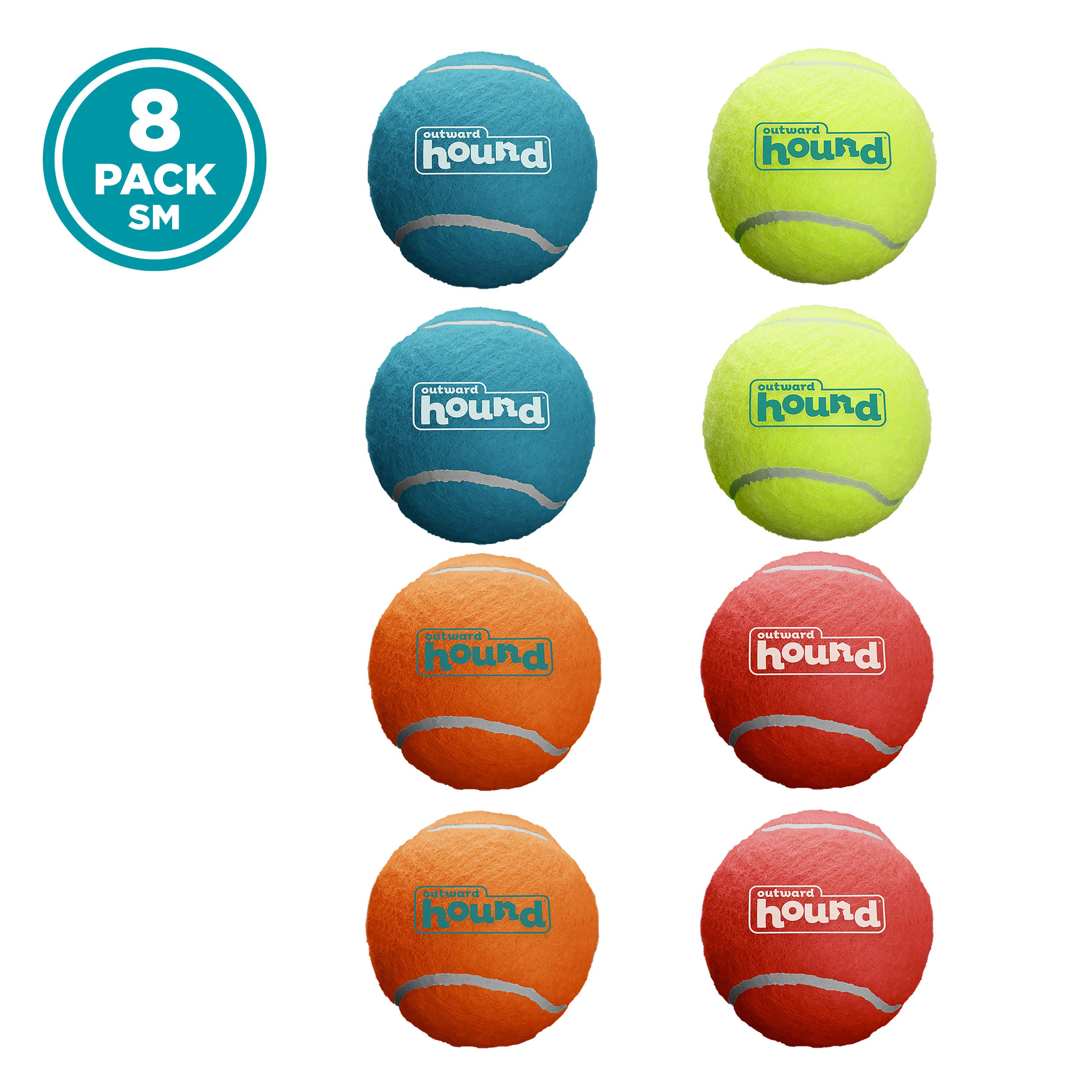Foto 7 pulgar | Juguete Para Perros Outward Hound Squeaker Ballz Fetch Small, Paquete De 8 - Venta Internacional.