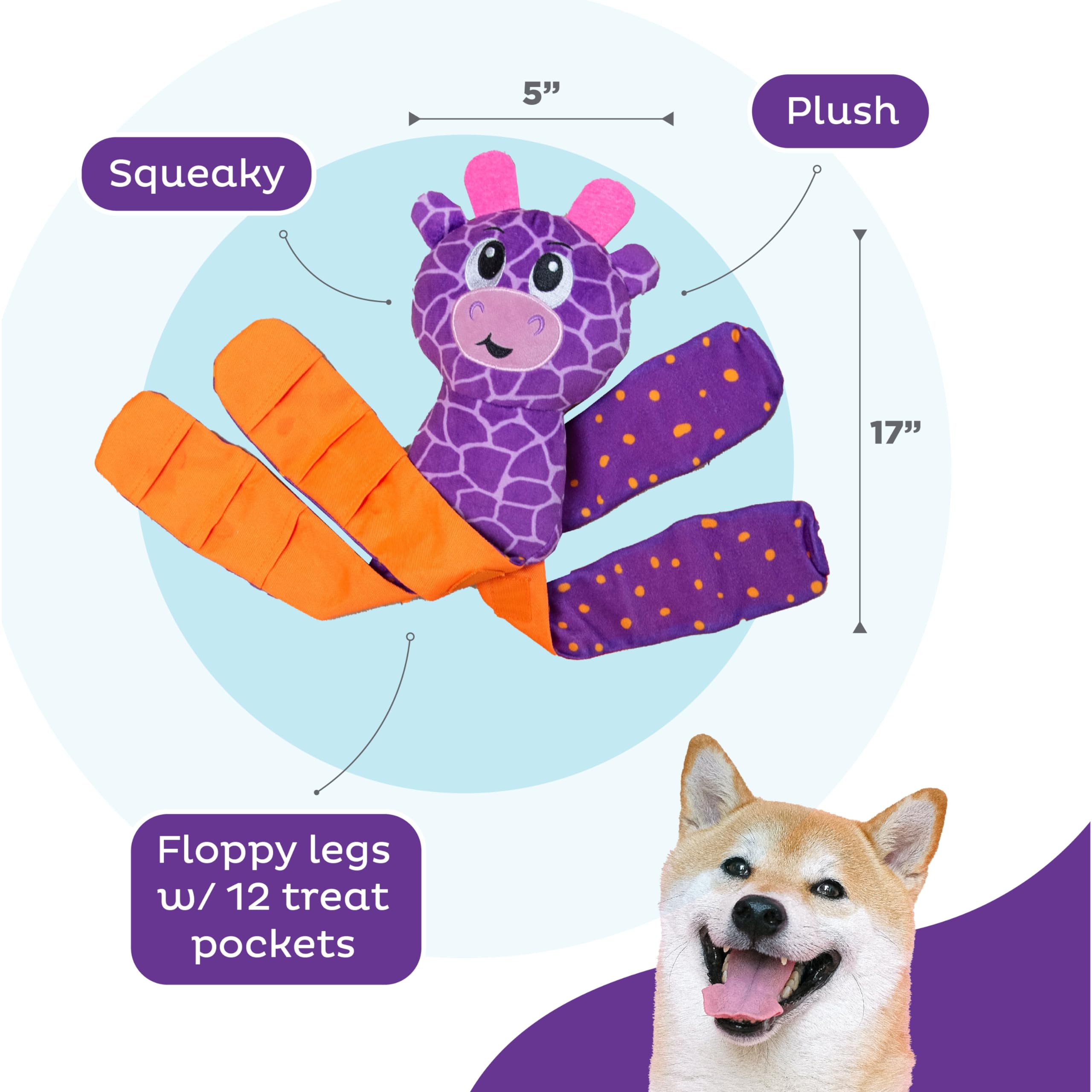 Foto 4 pulgar | Puzzle Para Perros Outward Hound Nina Ottosson Silly Legz De Peluche - Venta Internacional.