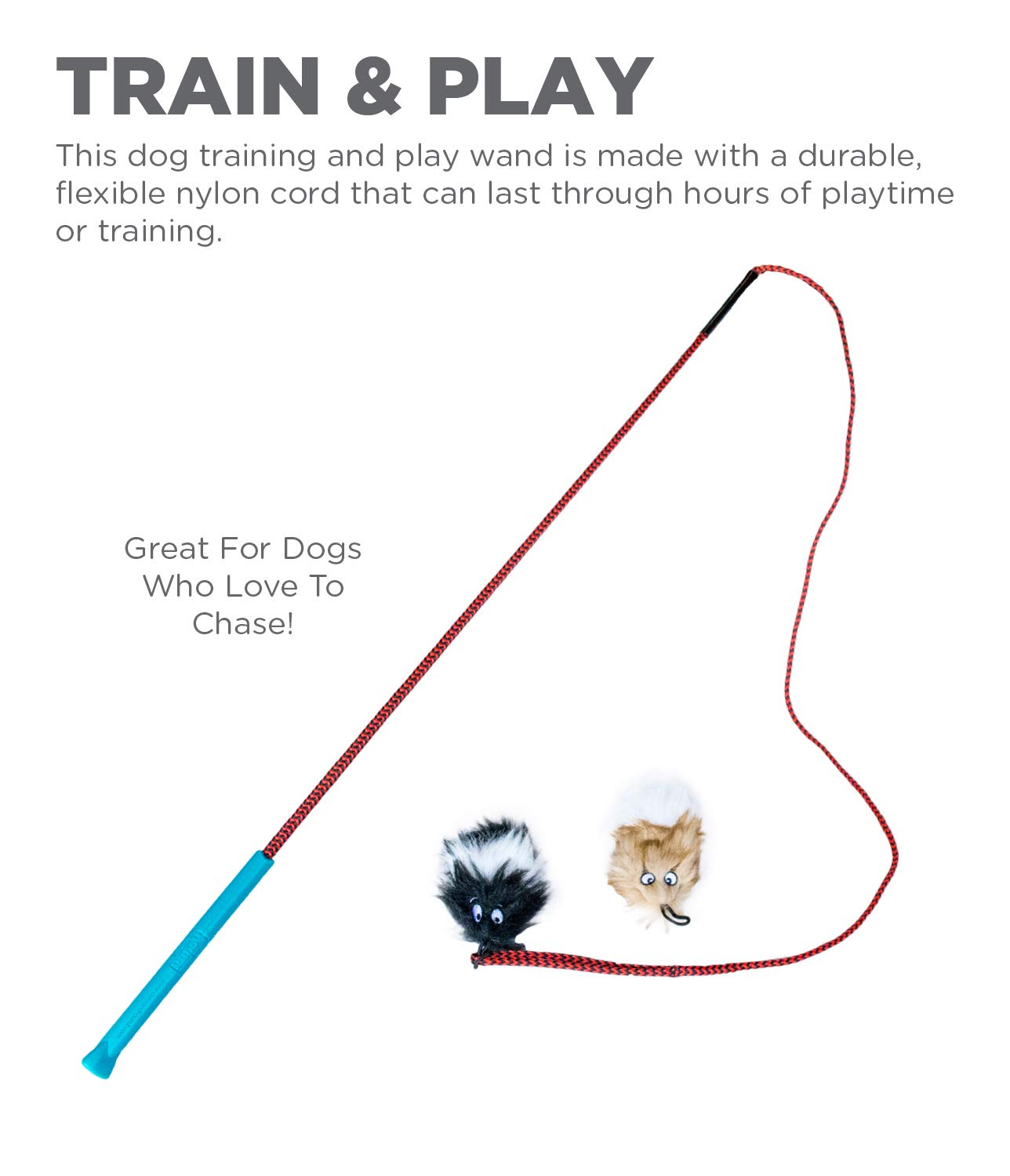 Foto 3 pulgar | Dog Wand Outward Hound Tail Teaser Con Suaves Juguetes De Peluche - Venta Internacional.