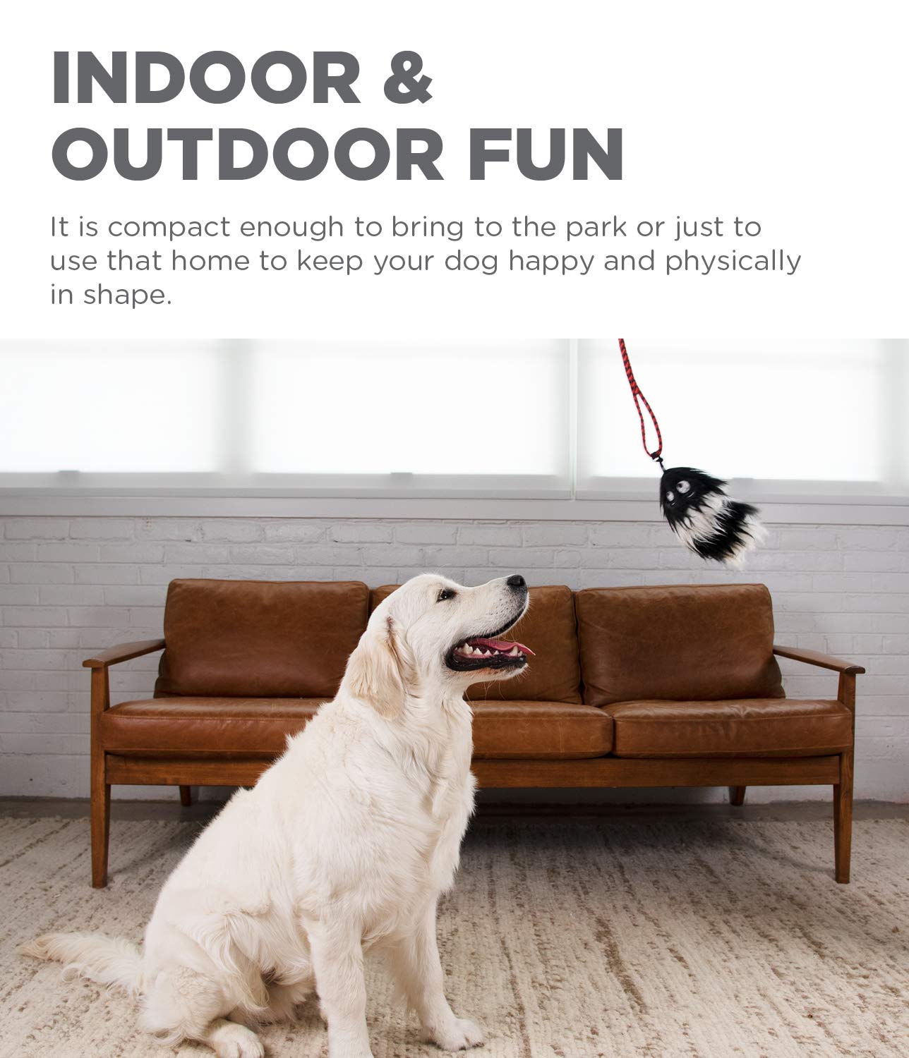 Foto 4 pulgar | Dog Wand Outward Hound Tail Teaser Con Suaves Juguetes De Peluche - Venta Internacional.