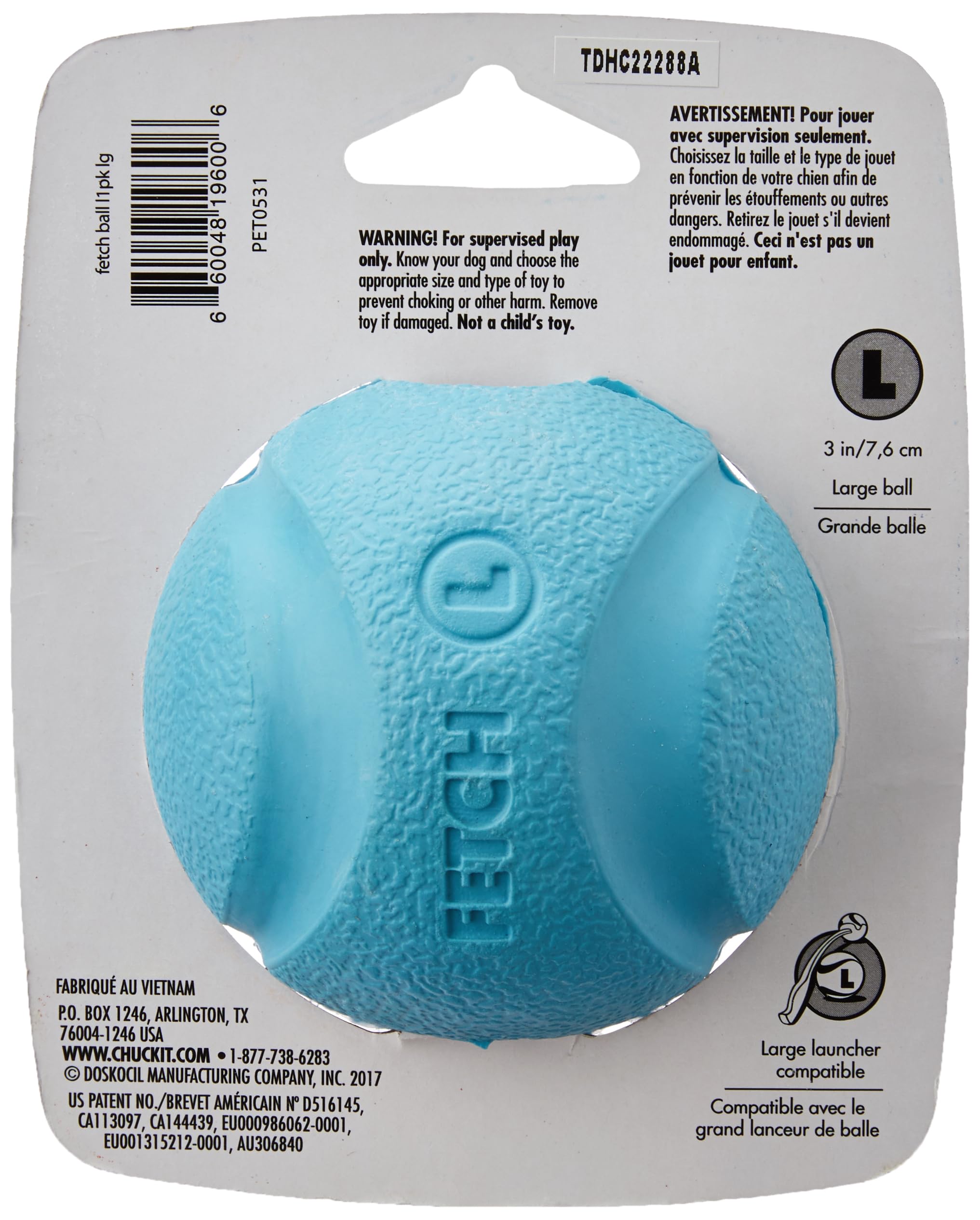 Foto 5 pulgar | Rubber Fetch Ball Chuckit High-bounce Para Razas Grandes - Venta Internacional.