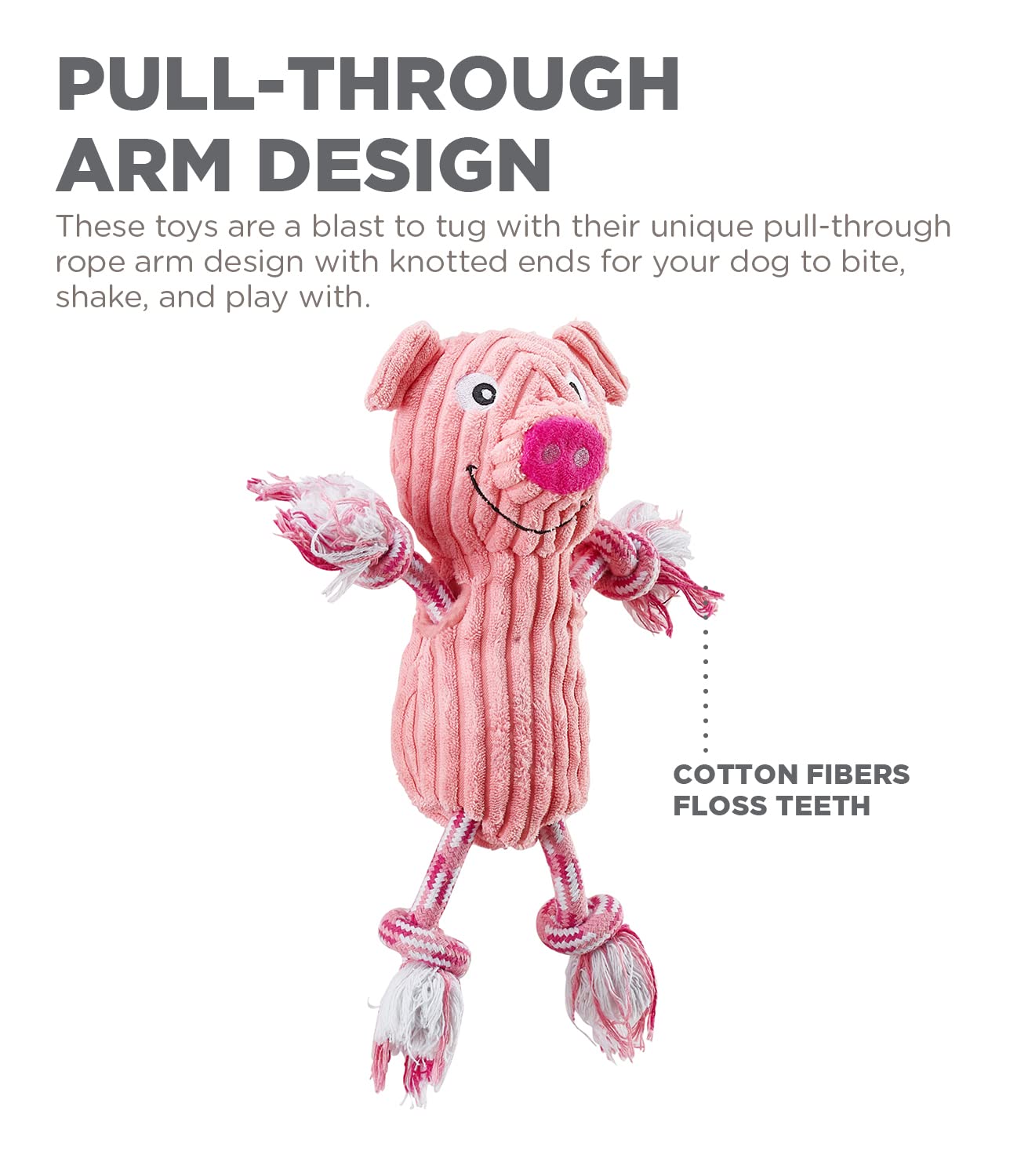 Foto 5 pulgar | Juguete De Peluche Para Perros Outward Hound Charming Pet Ranch Roperz - Venta Internacional.