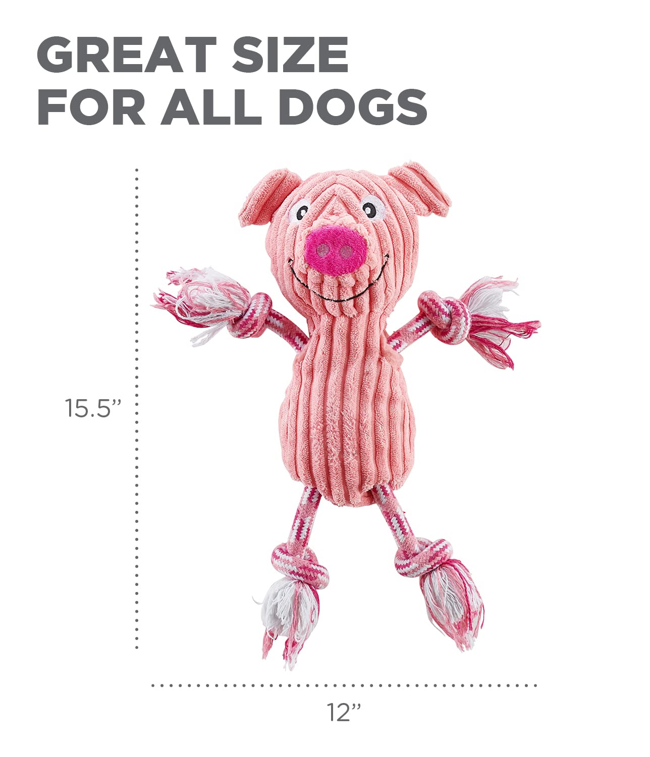 Foto 7 pulgar | Juguete De Peluche Para Perros Outward Hound Charming Pet Ranch Roperz - Venta Internacional.