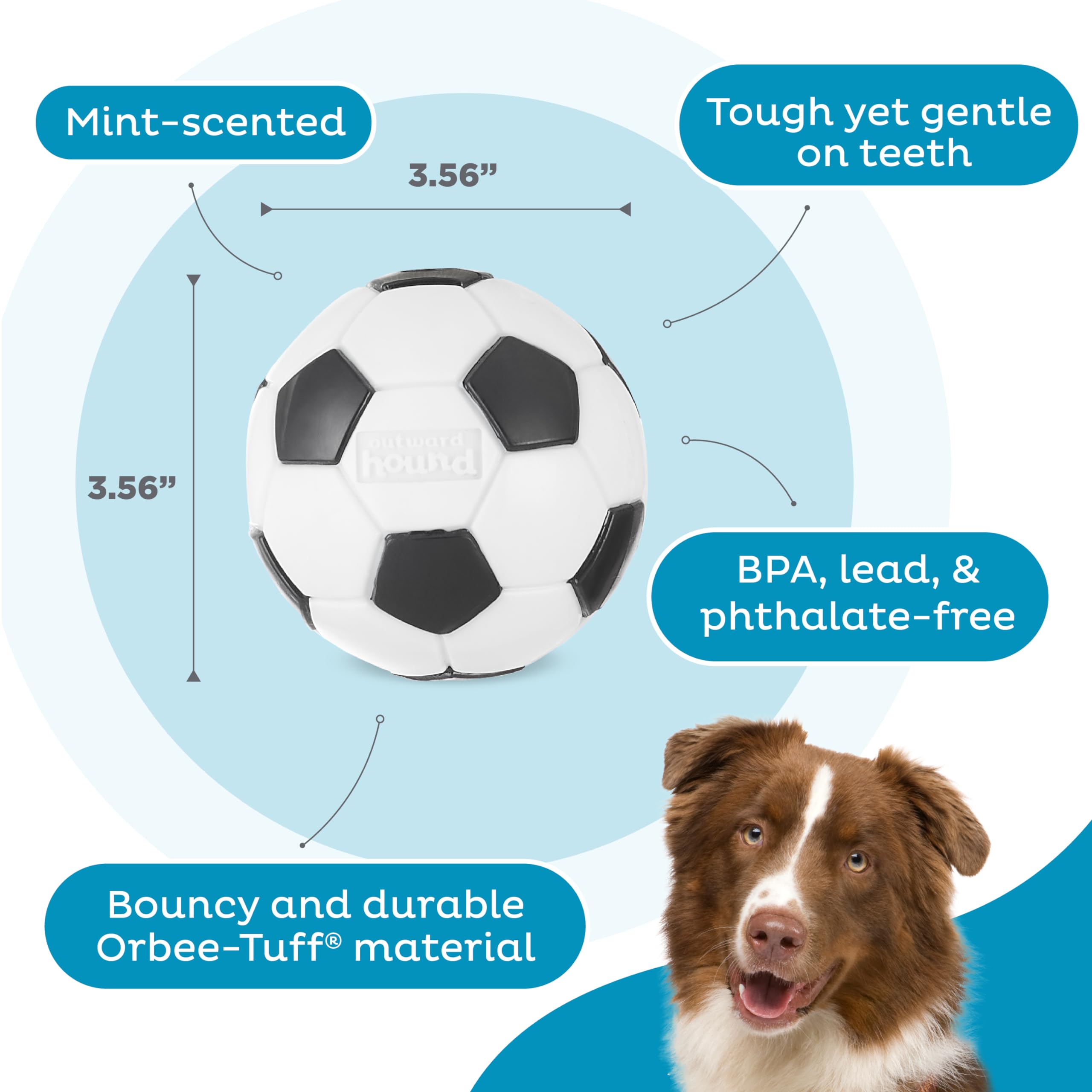 Foto 5 pulgar | Dog Toy Outward Hound Sport Ballz, Dispensador De Balones De Fútbol - Venta Internacional.