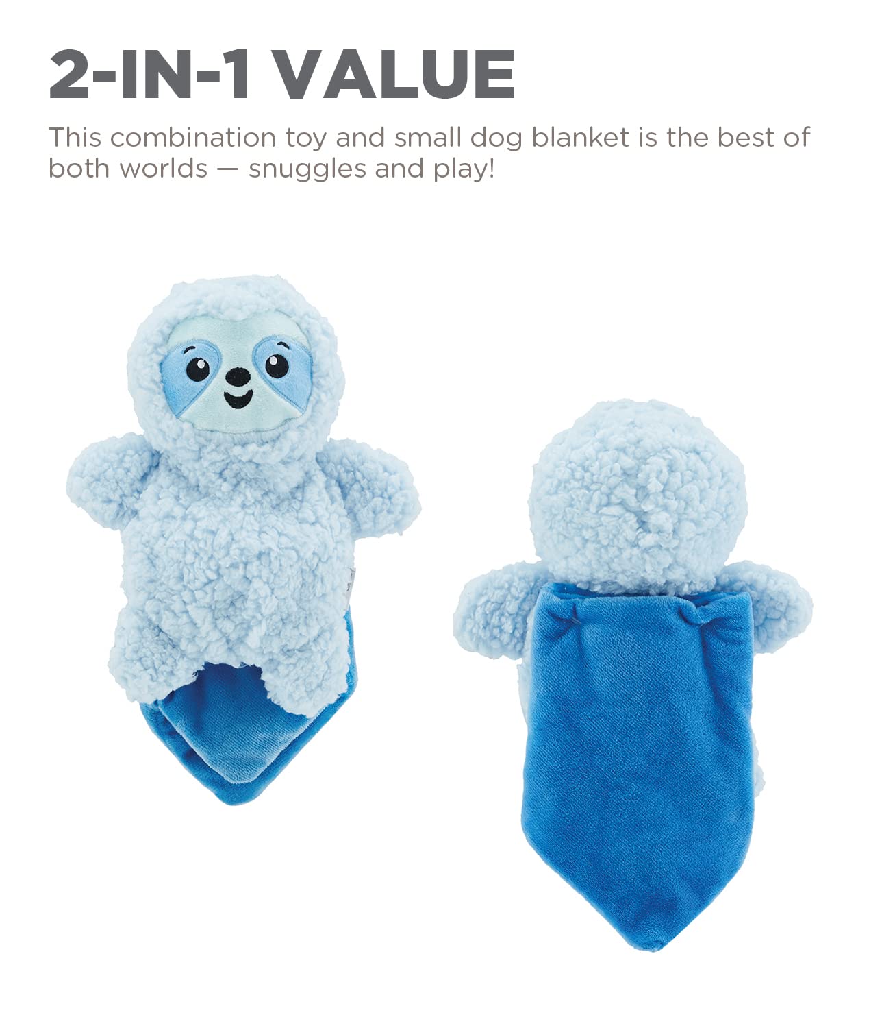 Foto 4 pulgar | Juguete Para Perros Pequeños Blanket Buddy Outward Hound Blue Sloth - Venta Internacional.