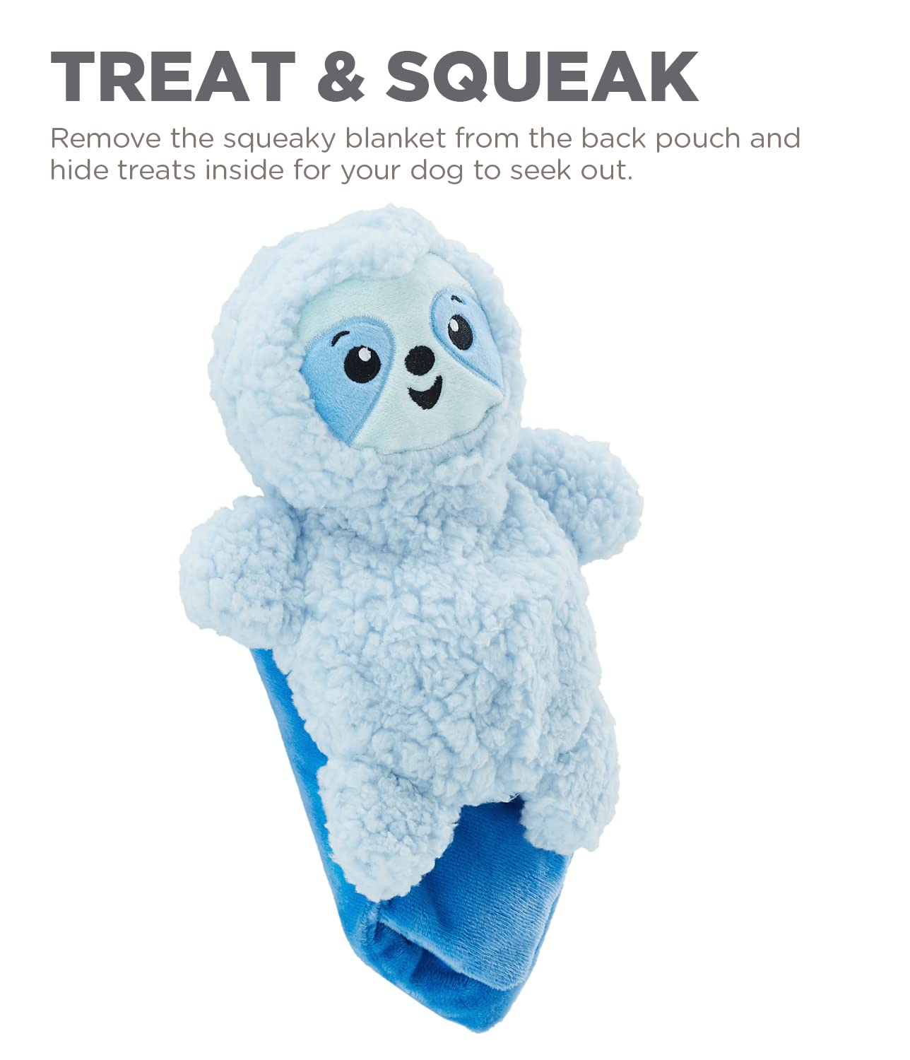Foto 5 pulgar | Juguete Para Perros Pequeños Blanket Buddy Outward Hound Blue Sloth - Venta Internacional.