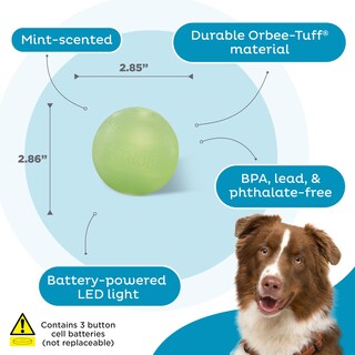 Foto 4 | Bola Estroboscópica Led Outward Hound Orbee-tuff De Juguete Para Perros, Color Verde - Venta Internacional.