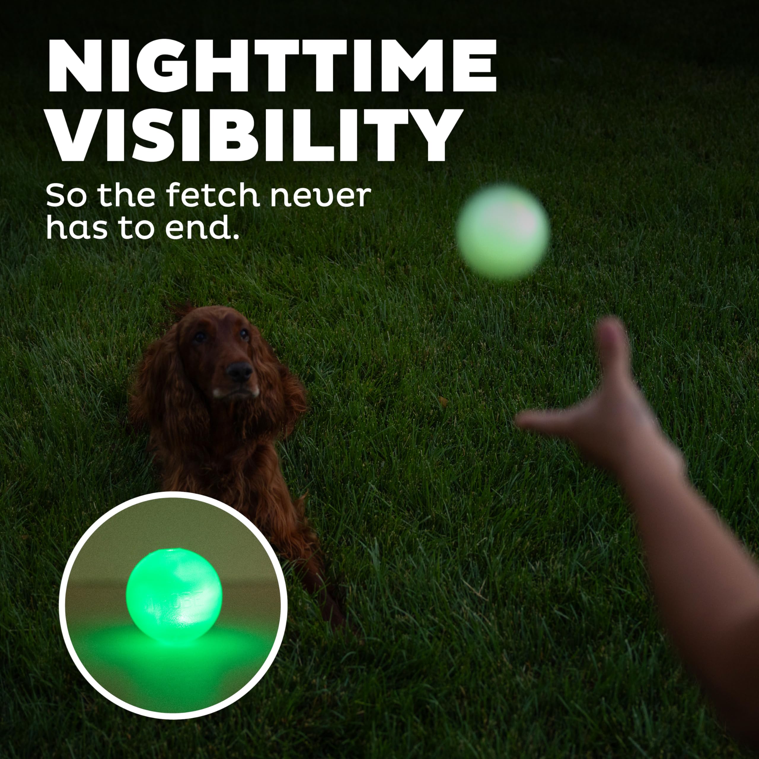 Foto 6 | Bola Estroboscópica Led Outward Hound Orbee-tuff De Juguete Para Perros, Color Verde - Venta Internacional.