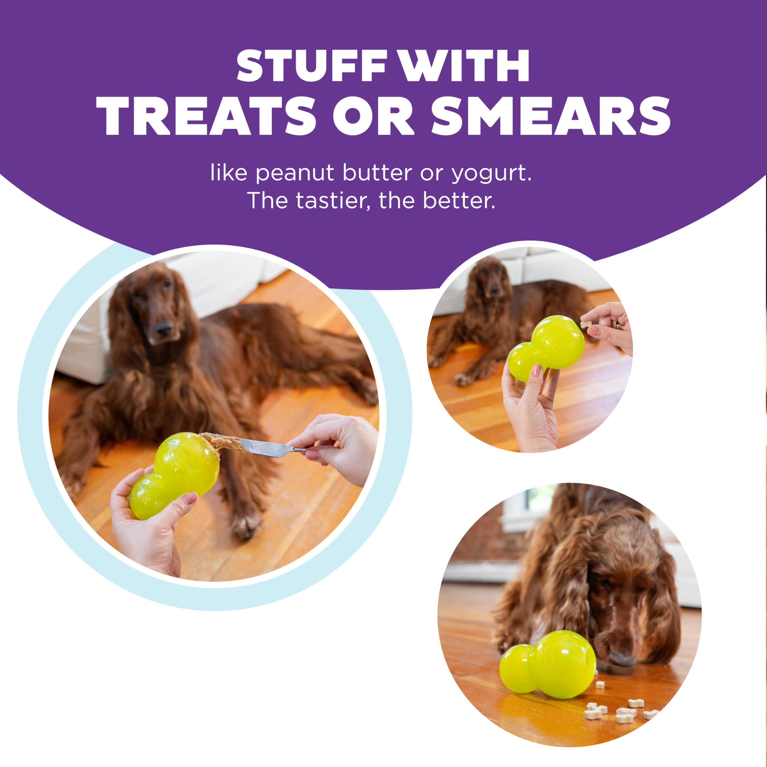 Foto 5 pulgar | Juguete Masticable Para Perros Outward Hound Double-tuff Treat Stuffer Green - Venta Internacional.