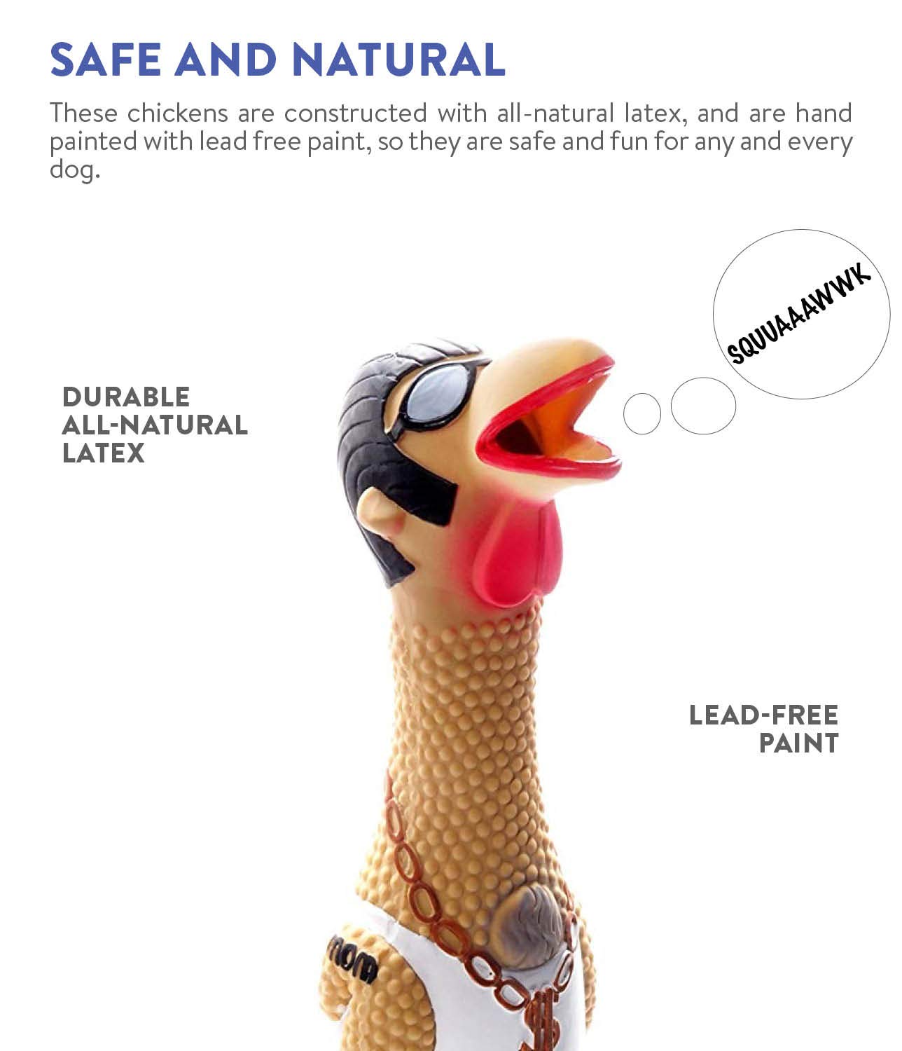 Foto 4 pulgar | Juguete Interactivo Para Perros Outward Hound Squawkers Earl Chicken - Venta Internacional.