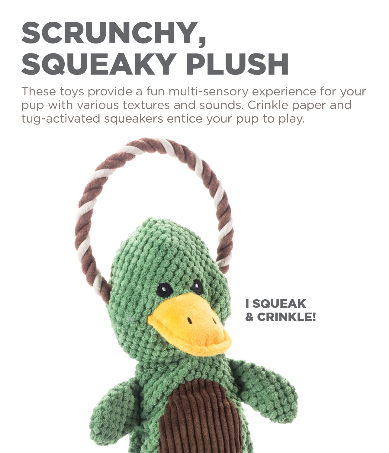 Foto 4 pulgar | Juguete De Peluche Interactivo Outward Hound Scrunch Bunch Duck Para Perros - Venta Internacional.
