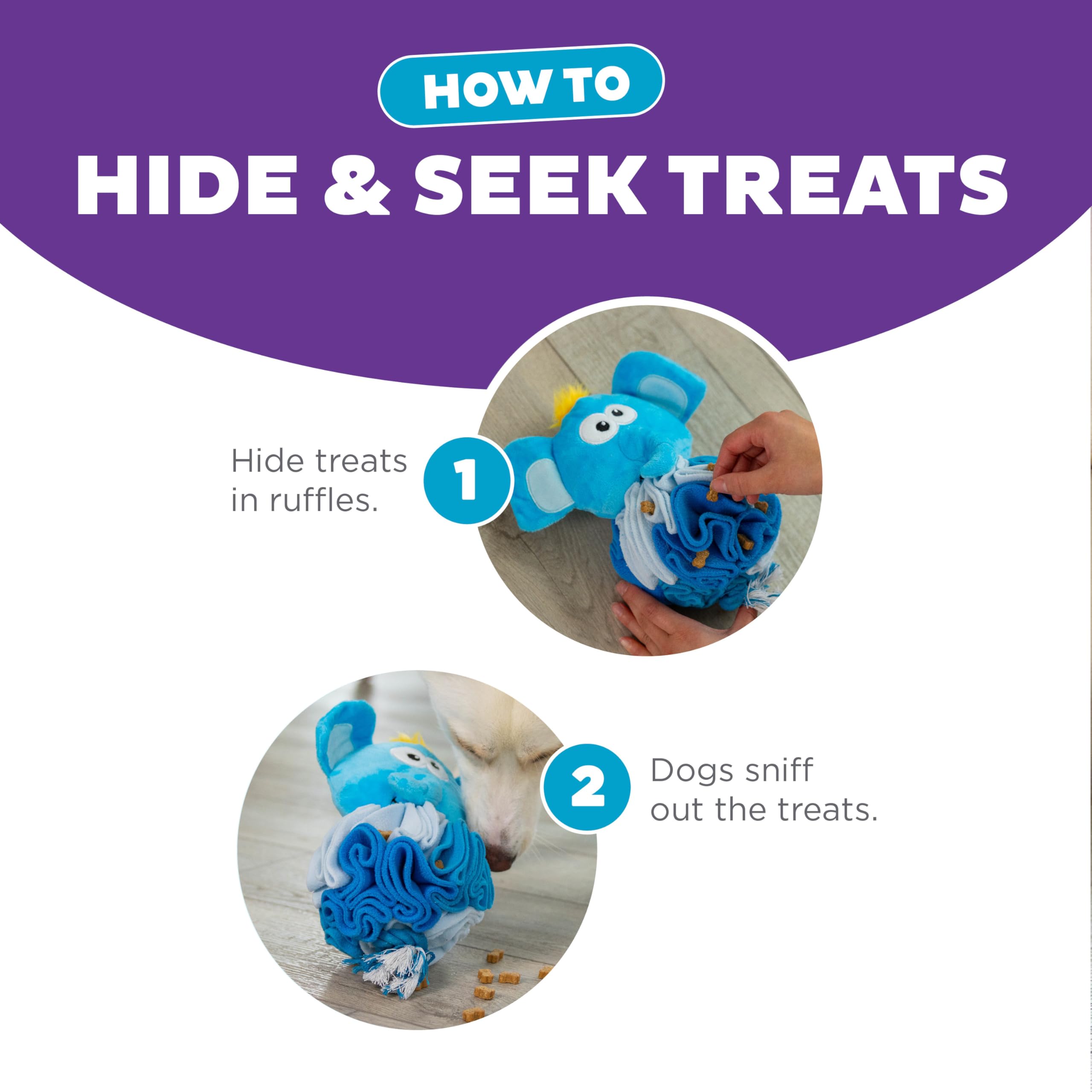 Foto 5 pulgar | Puzzle Para Perros Outward Hound Nina Ottosson Snuffle Ball Elephant - Venta Internacional.