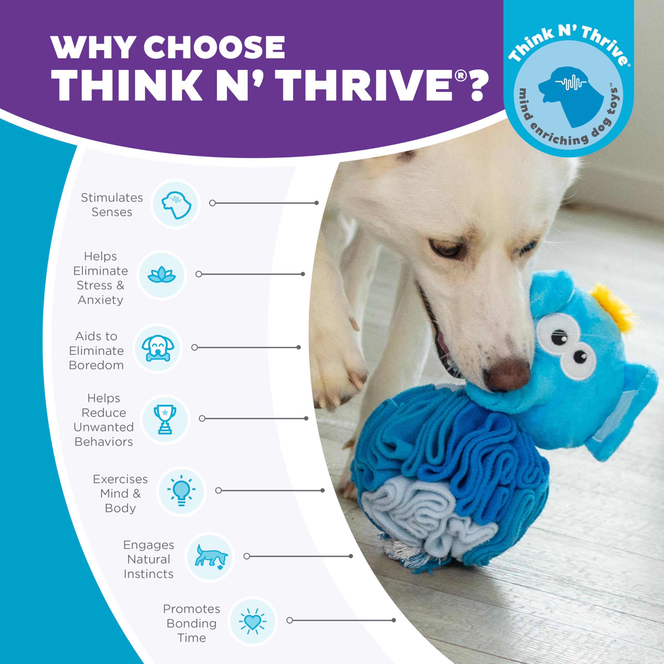 Foto 7 pulgar | Puzzle Para Perros Outward Hound Nina Ottosson Snuffle Ball Elephant - Venta Internacional.