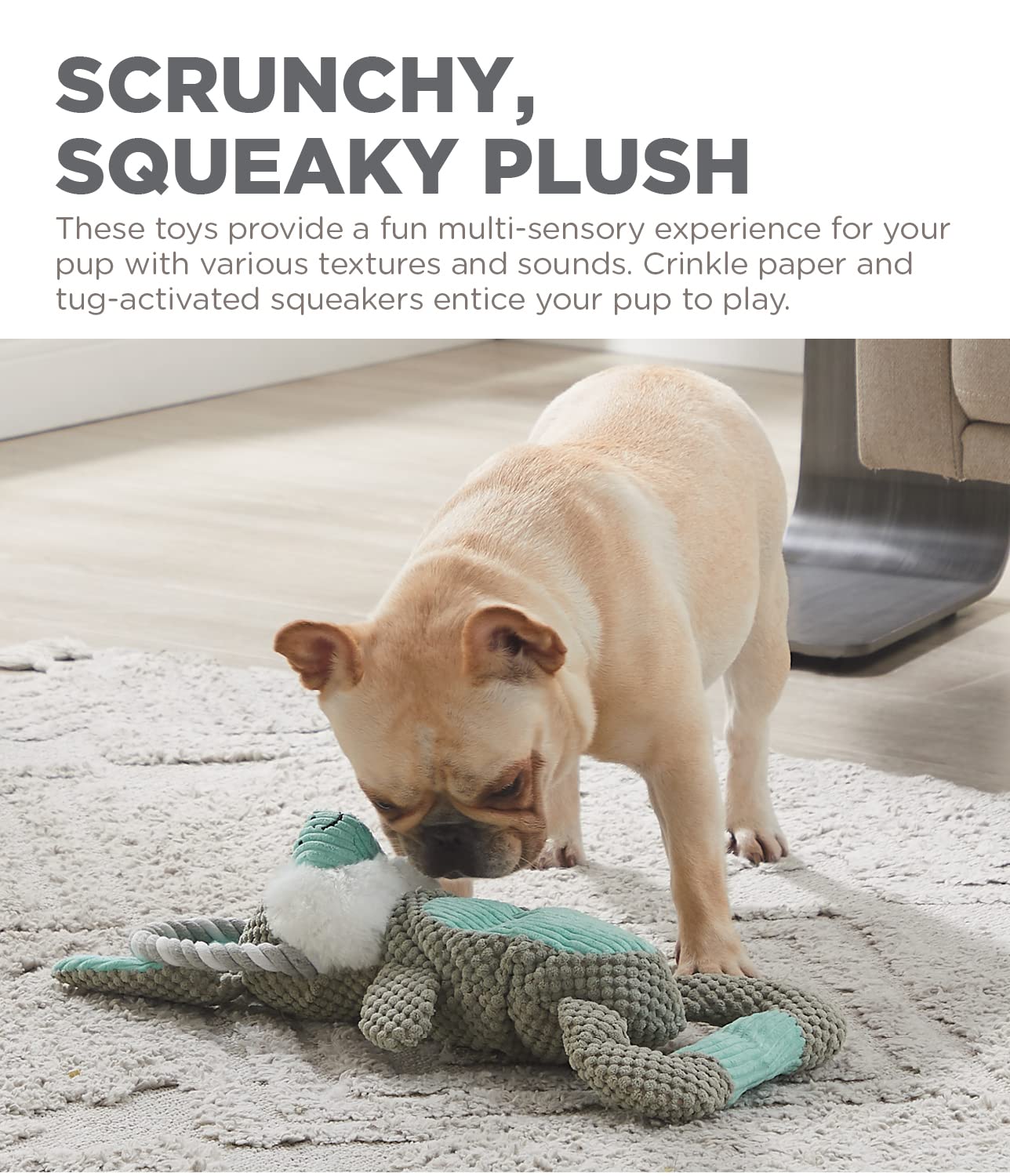 Foto 4 pulgar | Juguete De Peluche Interactivo Outward Hound Scrunch Bunny - Venta Internacional.
