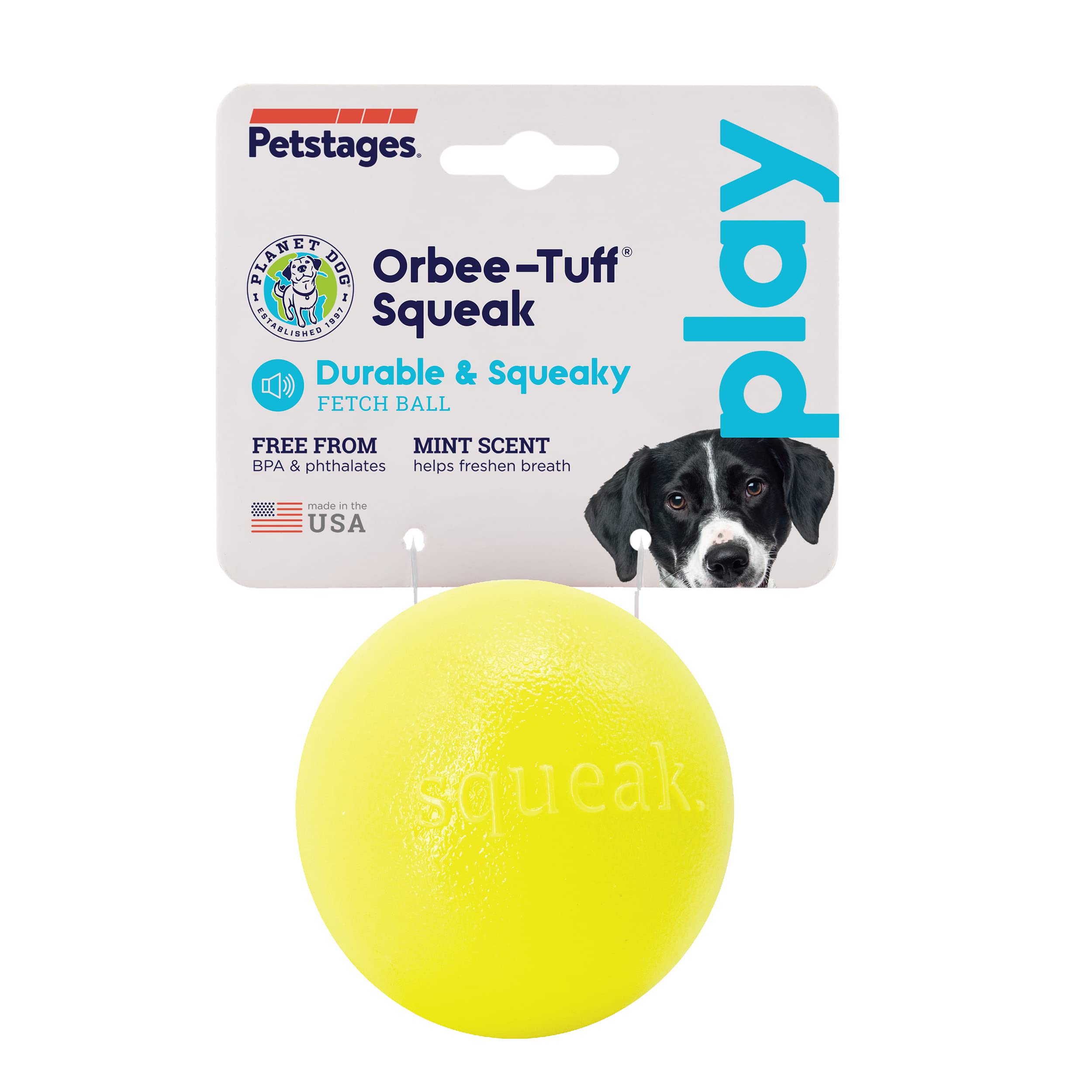 Foto 8 pulgar | Dog Fetch Toy Outward Hound Orbee-tuff Squeak Ball, Amarilla - Venta Internacional.