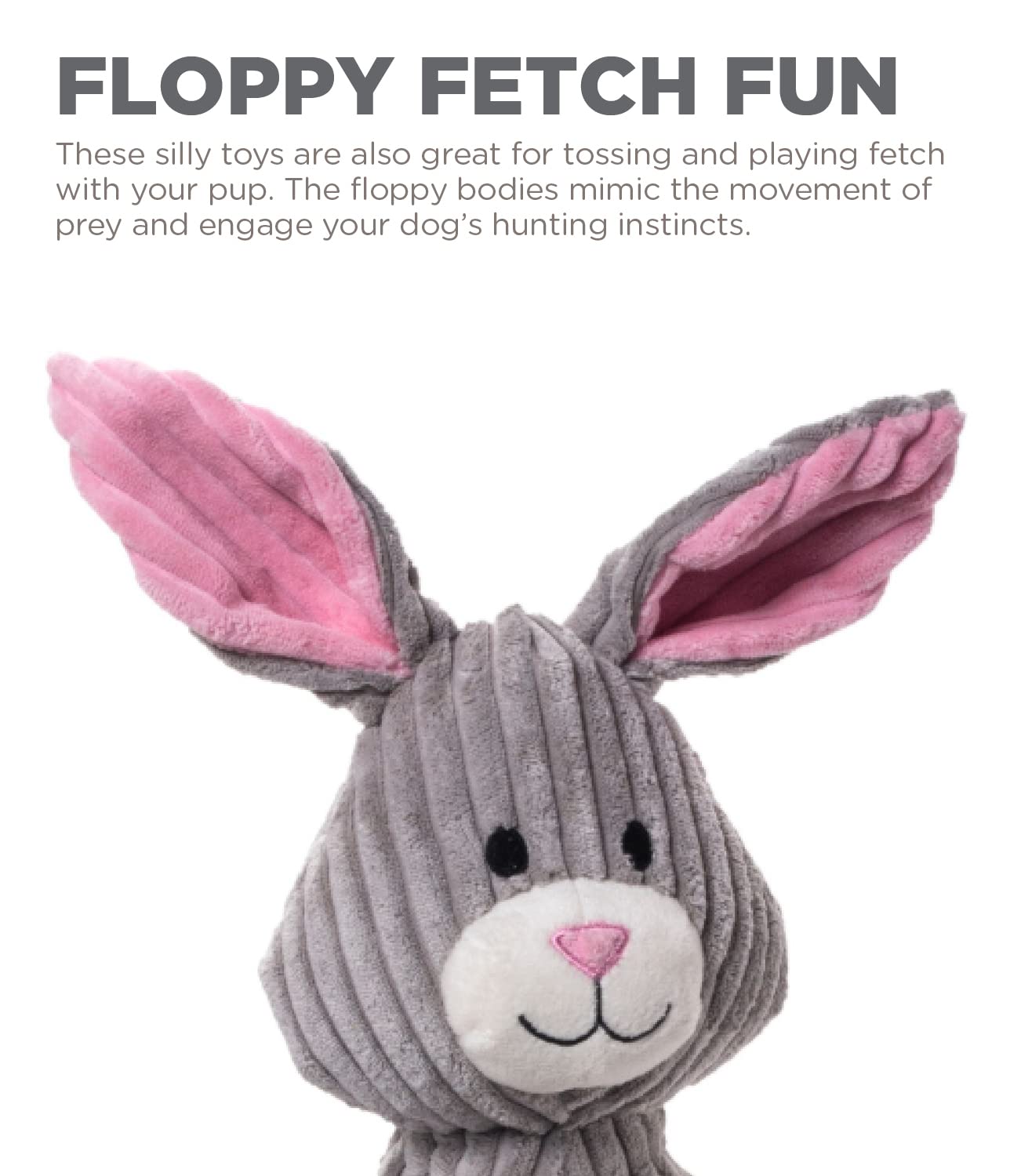 Foto 7 pulgar | Juguete Para Perros Outward Hound Thunda Tugga Bunny Plush & Squeaky - Venta Internacional.