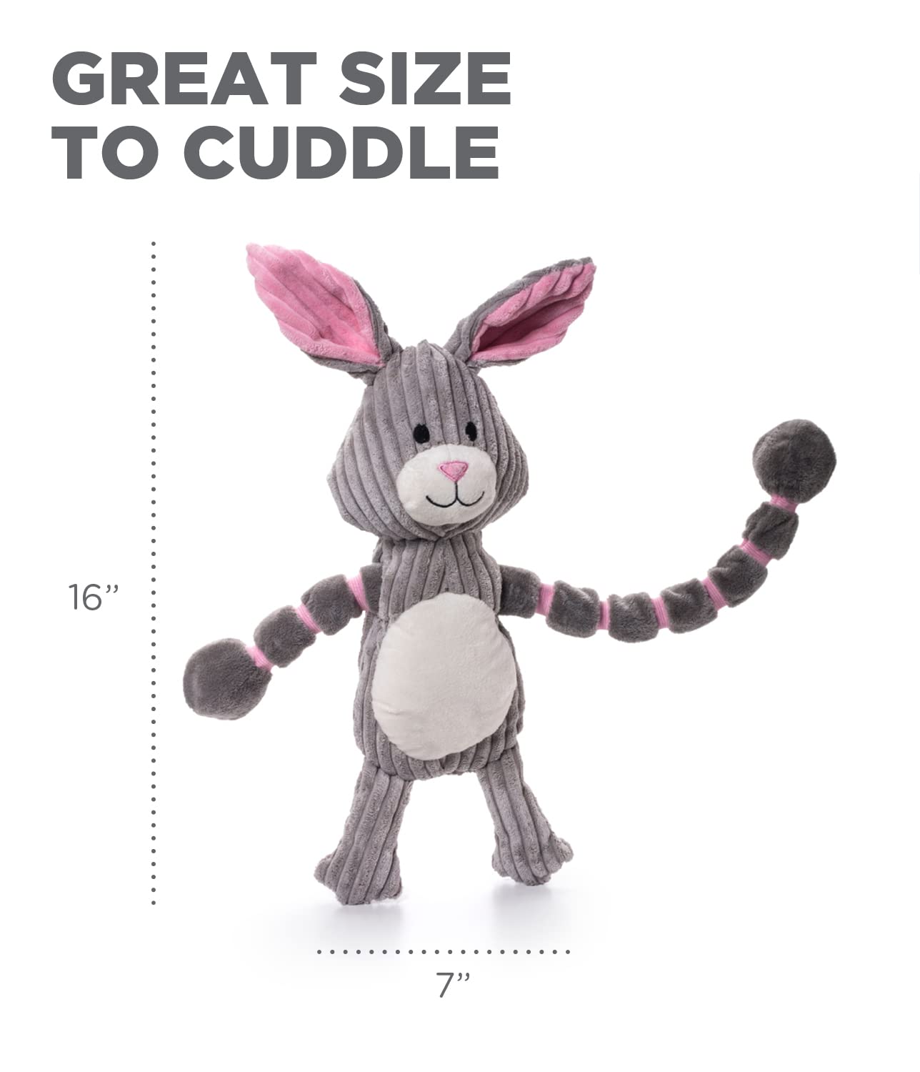 Foto 8 pulgar | Juguete Para Perros Outward Hound Thunda Tugga Bunny Plush & Squeaky - Venta Internacional.