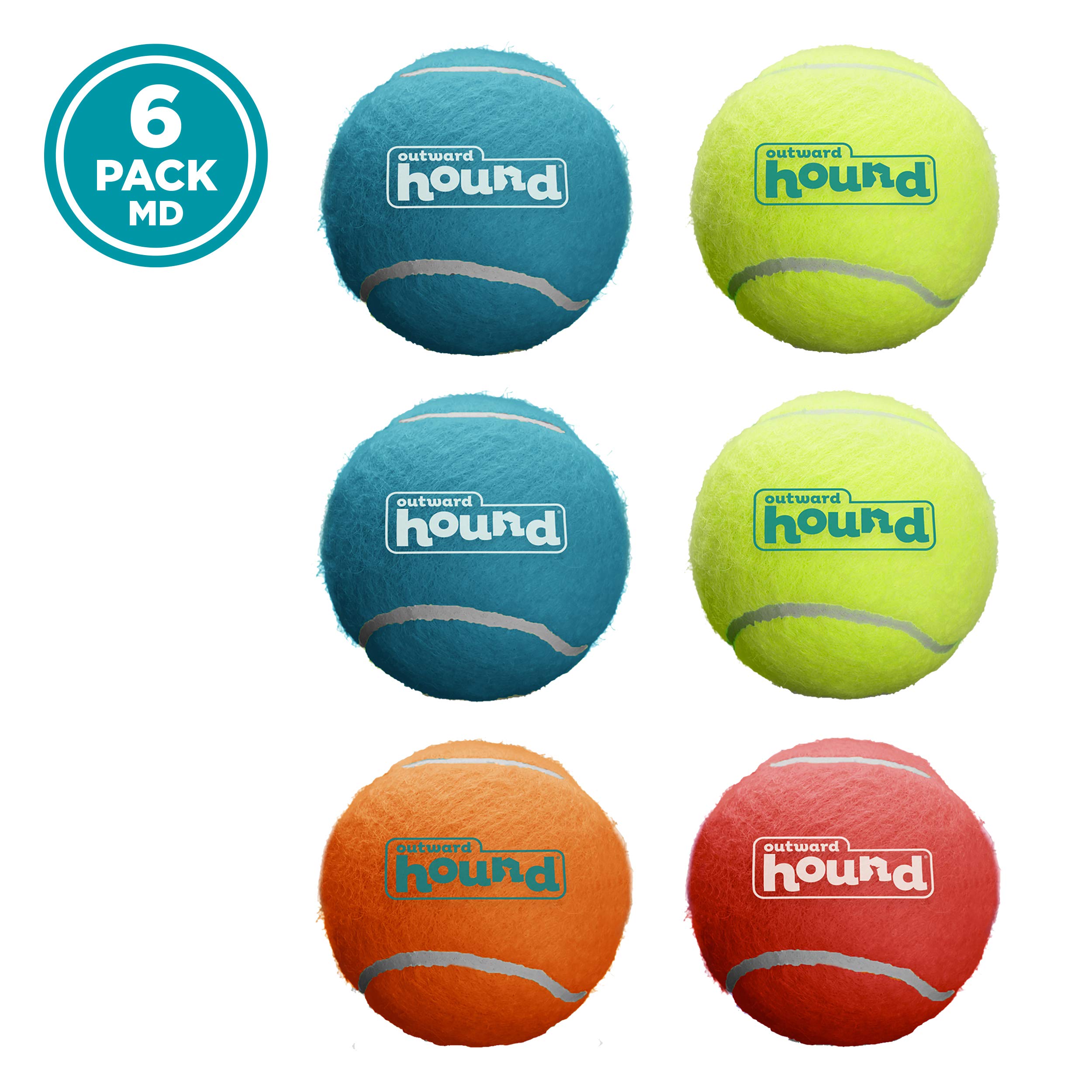 Foto 7 pulgar | Juguete Para Perros Outward Hound Squeaker Ballz Fetch, Tamaño Mediano, Paquete De 6 - Venta Internacional.