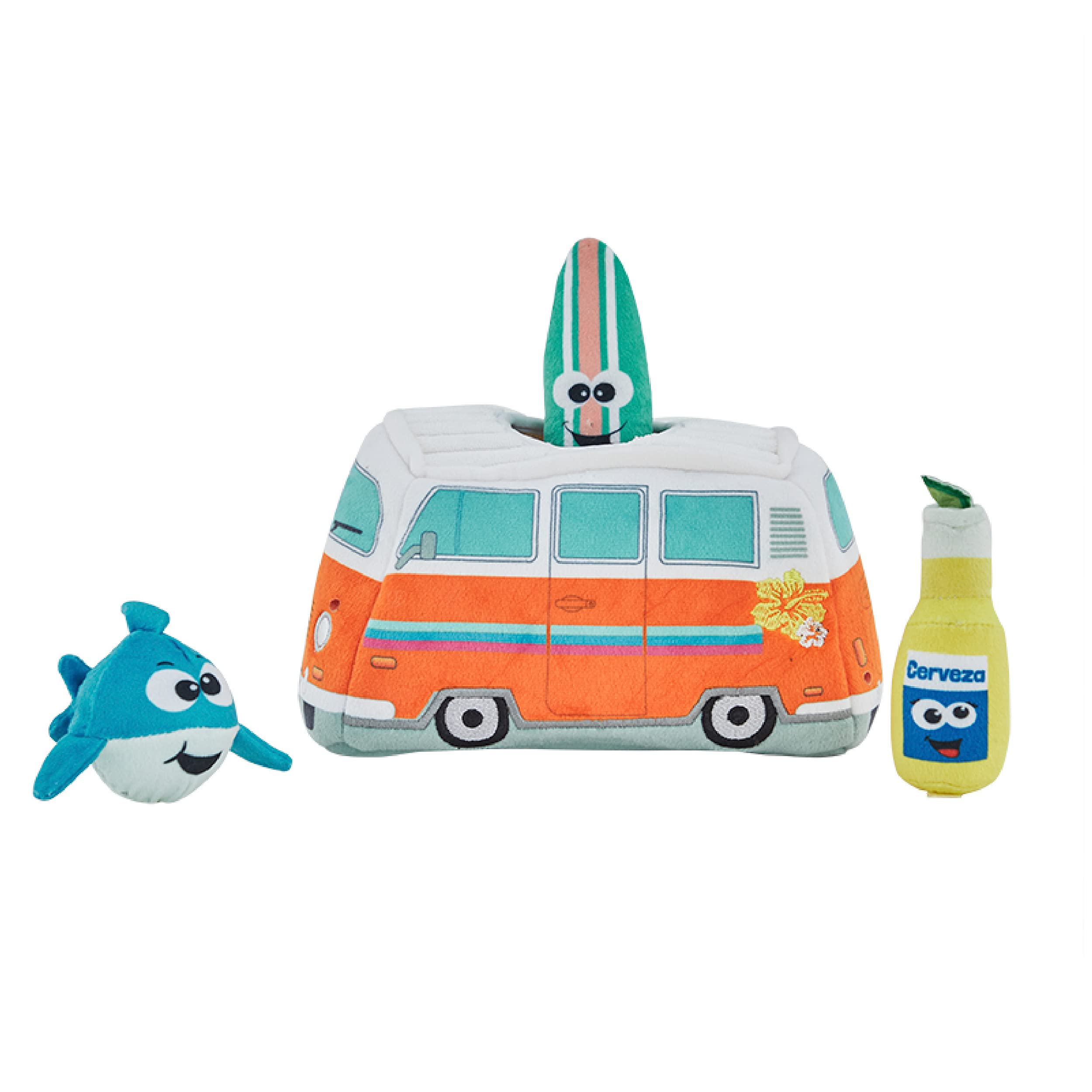 Foto 2 pulgar | Juguete De Peluche Para Perros Puzzle Outward Hound Hide A Surf Van - Venta Internacional.