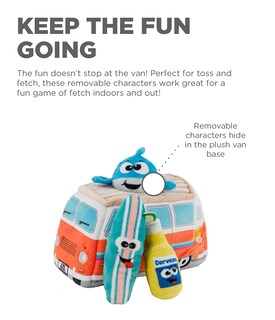 Foto 3 | Juguete De Peluche Para Perros Puzzle Outward Hound Hide A Surf Van - Venta Internacional.
